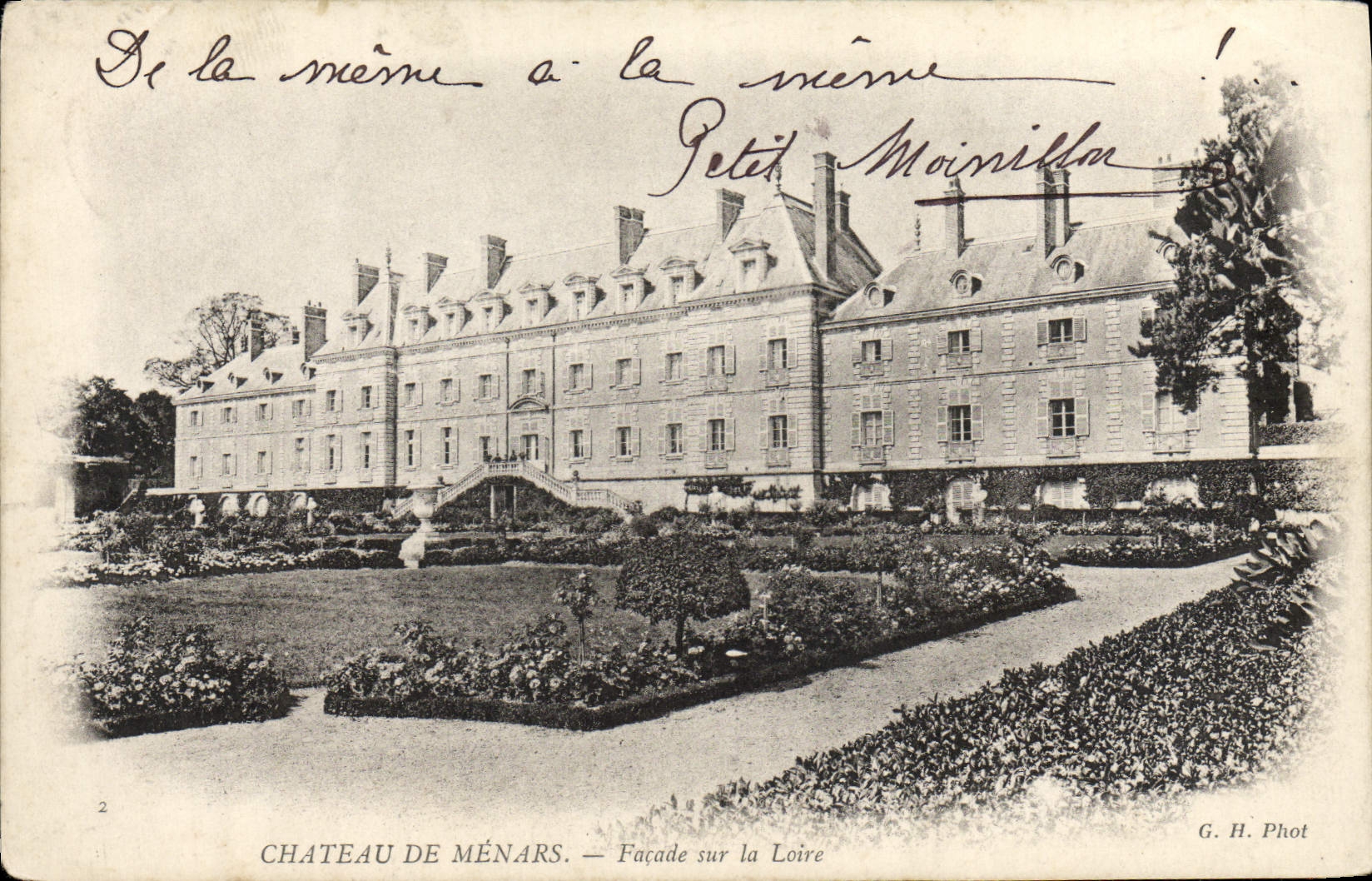 CPA Chateau De Menars Facade sur la Loire