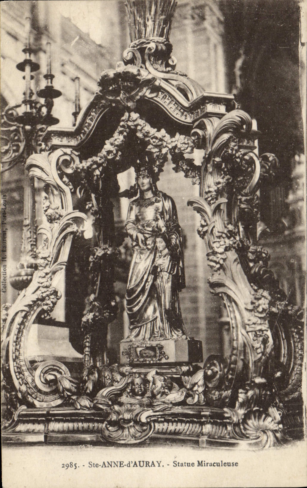 CPA Ste Anne d'Auray Statue Miraculeuse