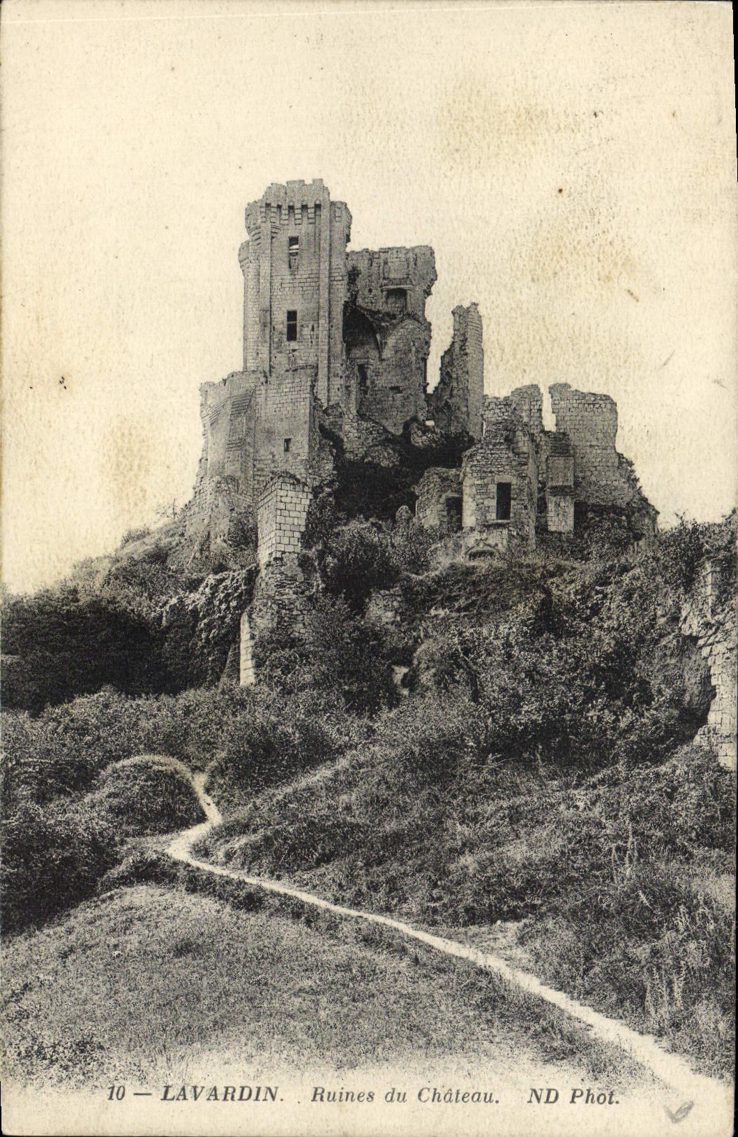 CPA Lavardin Ruines du Chateau