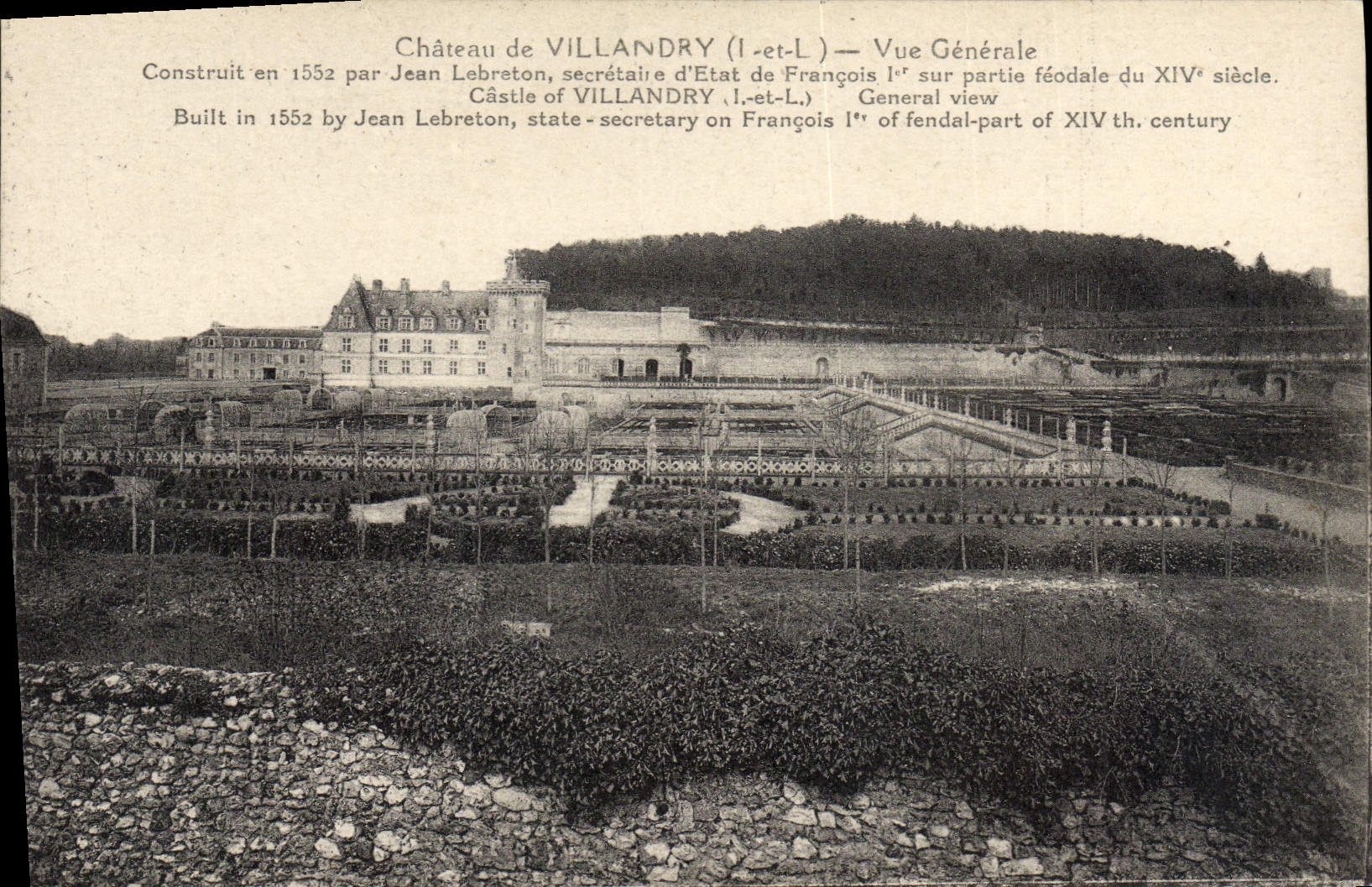CPA Chateau de Villandry Vue Generale