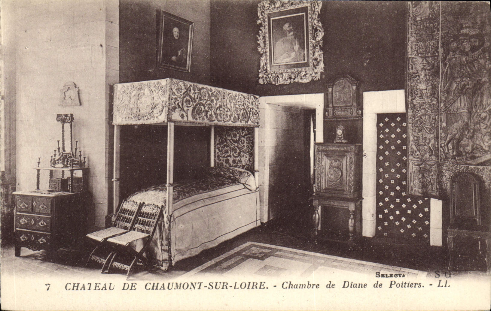 CPA Chaumont Sur Loire Chateau Chambre de Diane de Poitiers