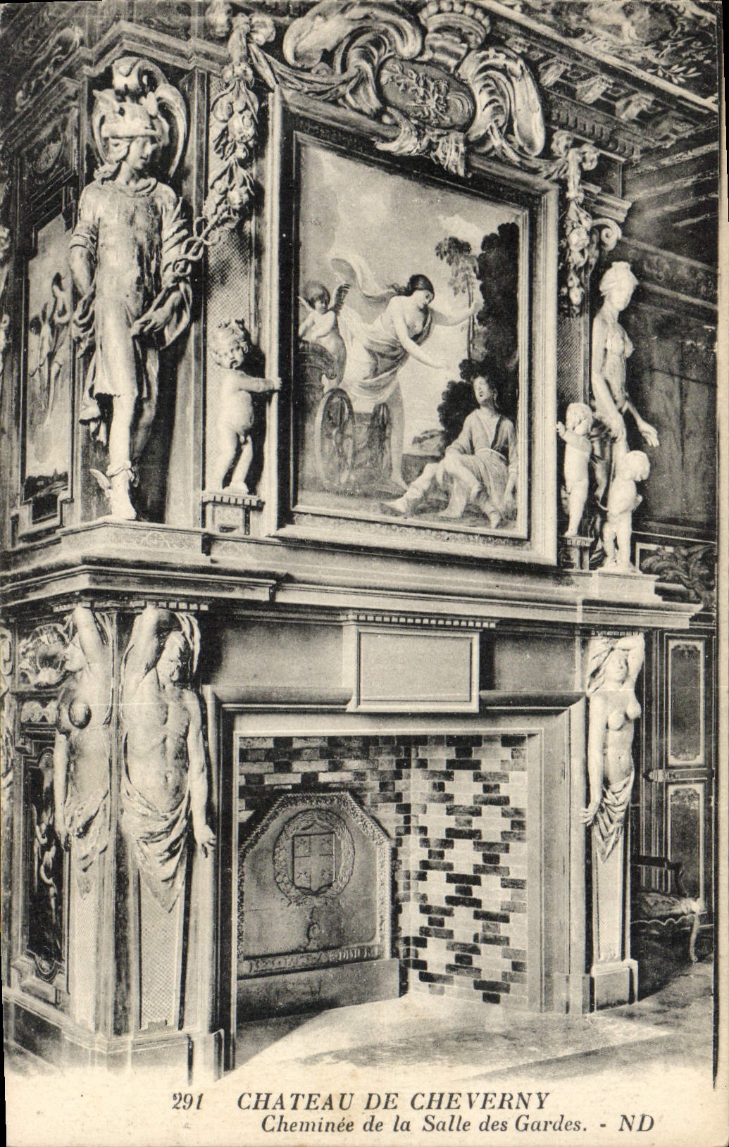 CPA Chateau De Cheverny Cheminee de la Salle des Gardes