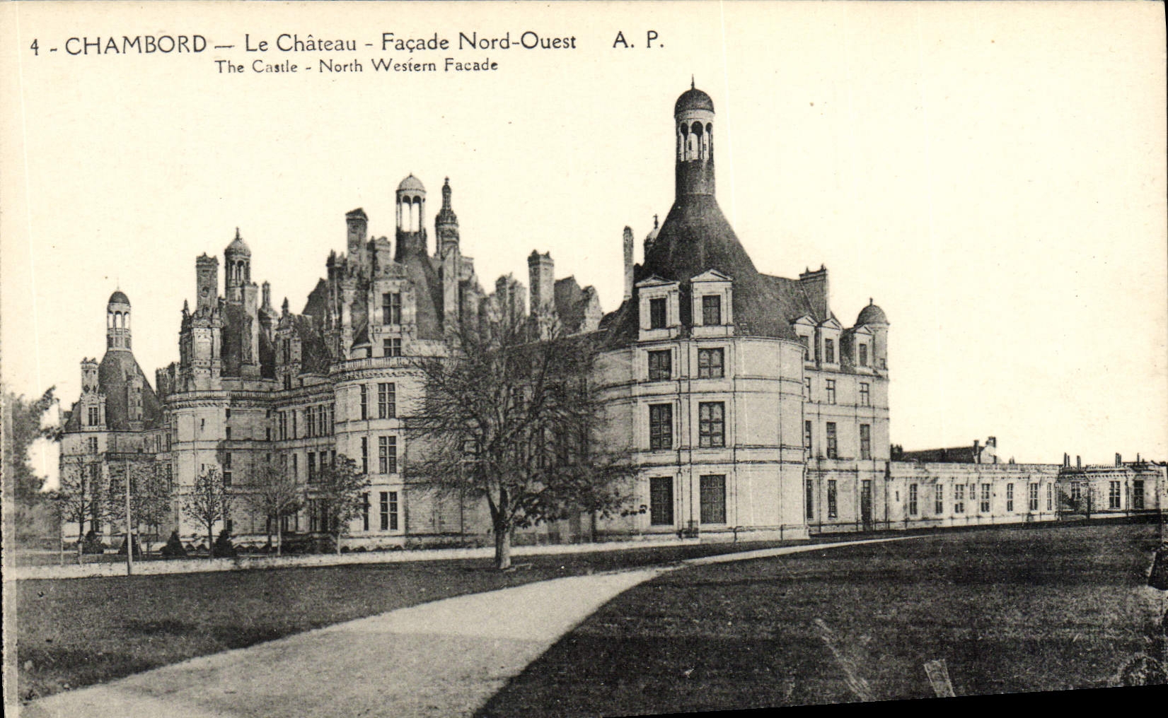 CPA Chambord Le Chateau Facade Nord Ouest