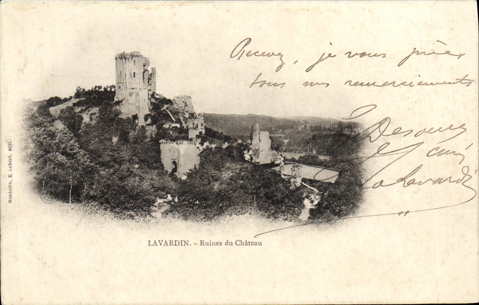 CPA Lavardin Ruines Du Chateau