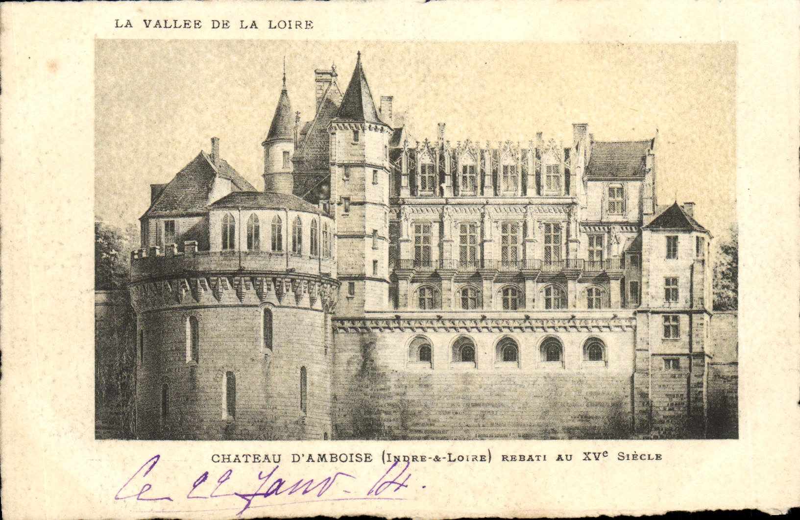 Castillo de la POSTAL de la VENDIMIA de Amboise