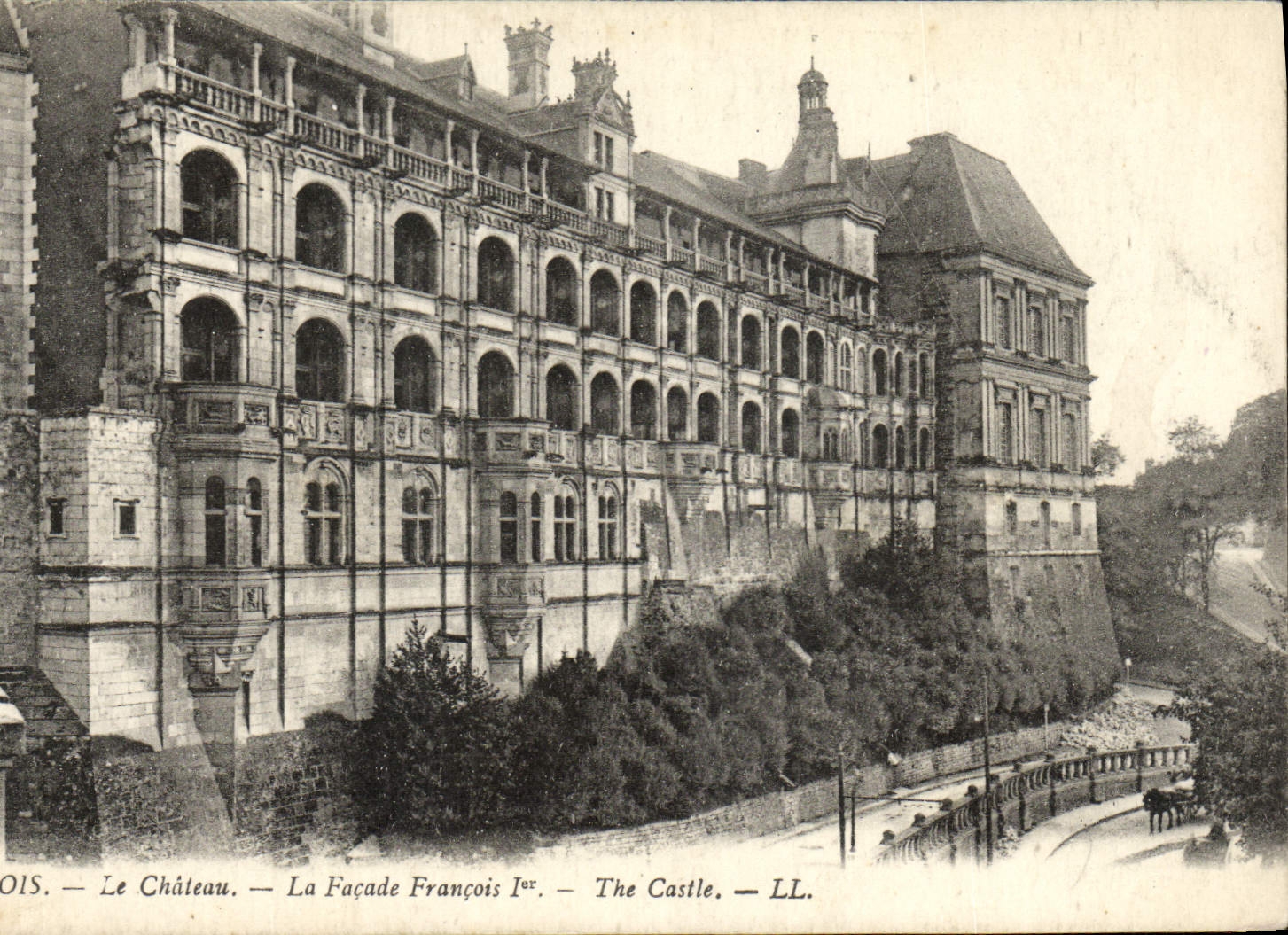 CPA Blois Le Chateau La Facade Francois 1er