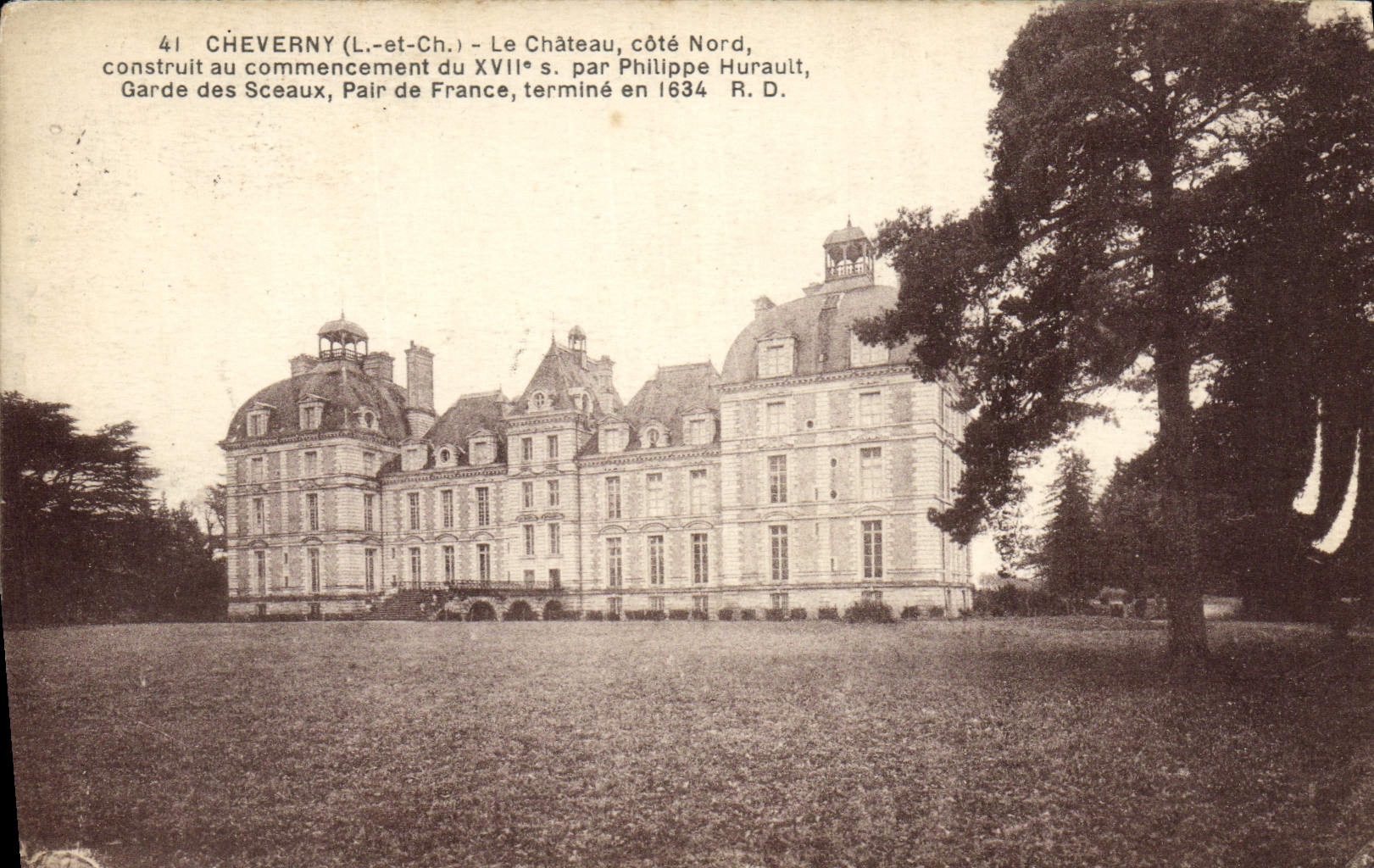 CPA Cheverny Le Chateau Cote Nord