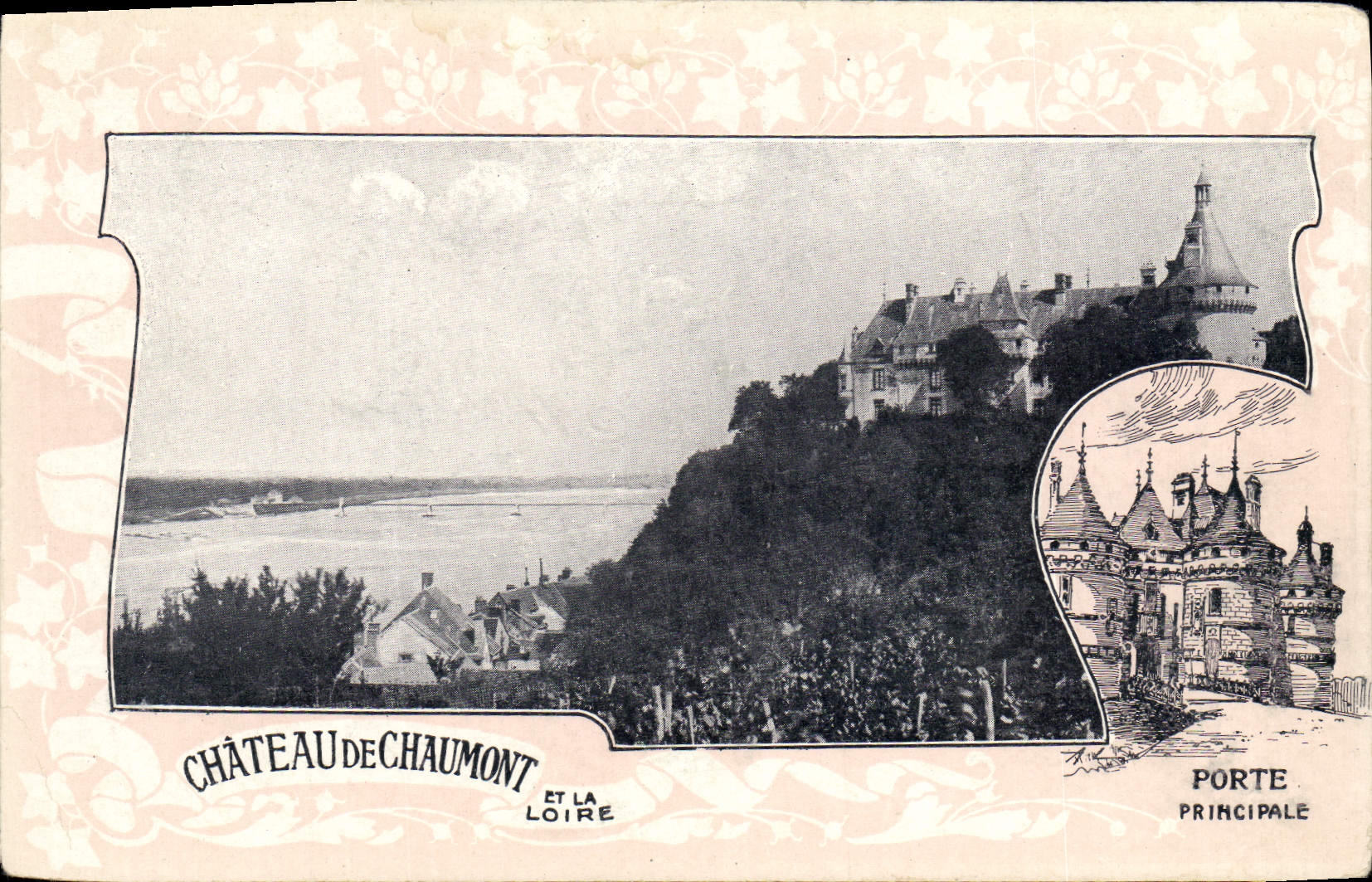 VINTAGE POSTCARD Castle Of Chaumont And the Loire