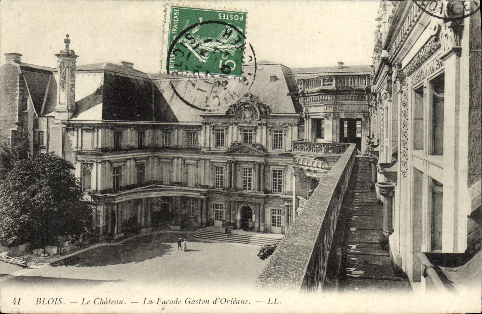 CPA Blois Le Chateau La Facade Gaston d'Oleans