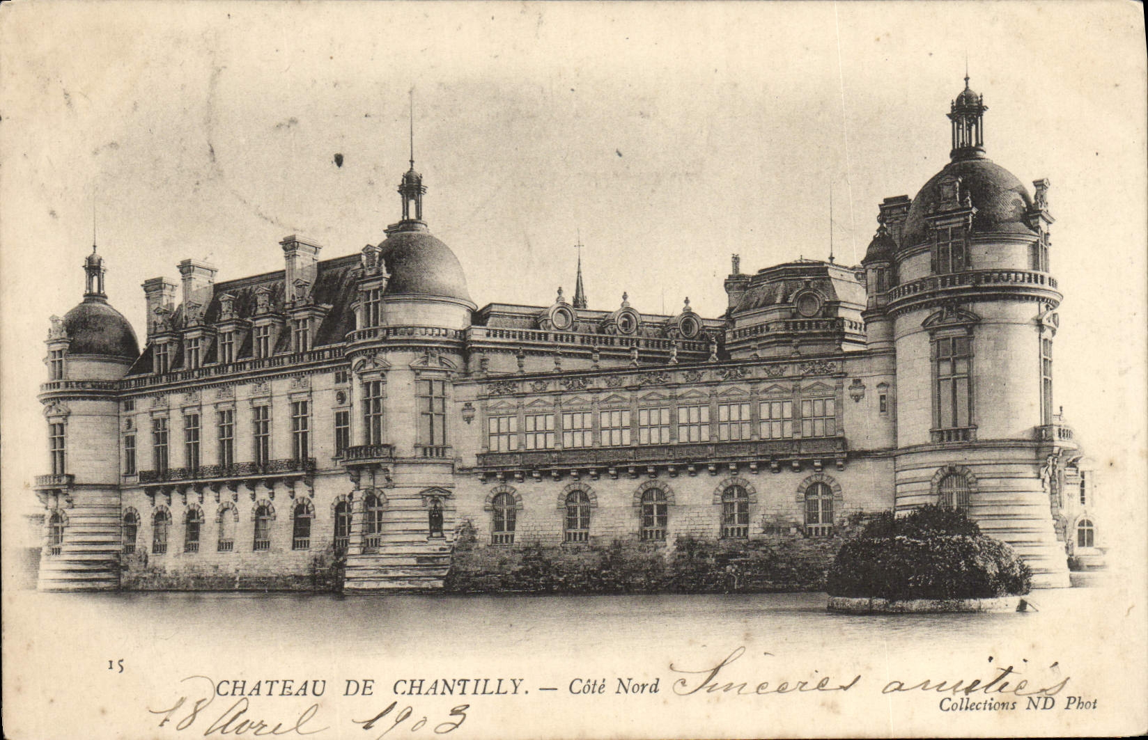 CPA Chateau De Chantilly 