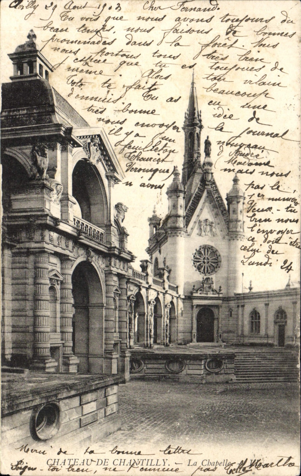 CPA Chateau De Chantilly La Chapelle