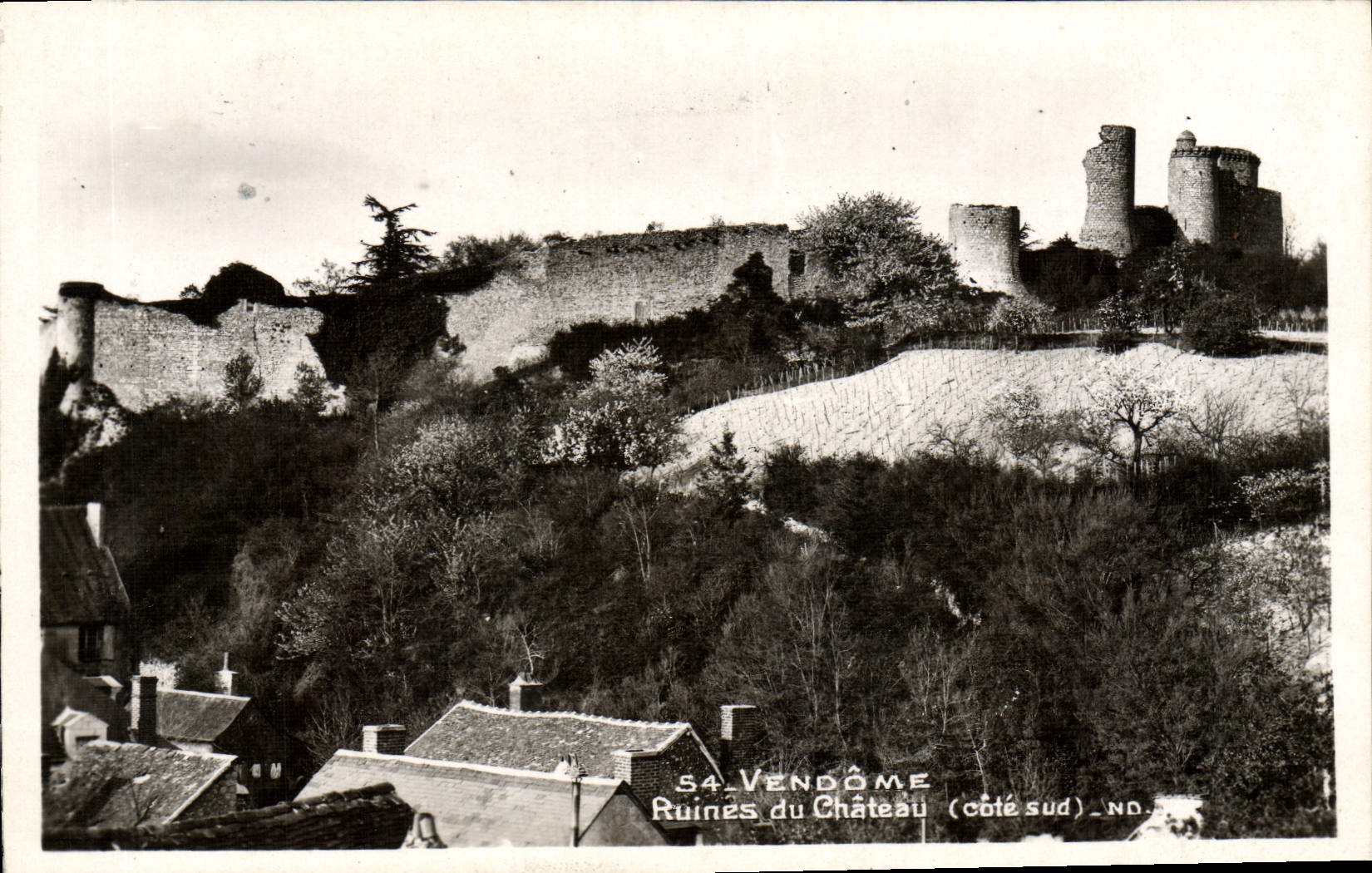 CPA Vendome Ruines du Chateau