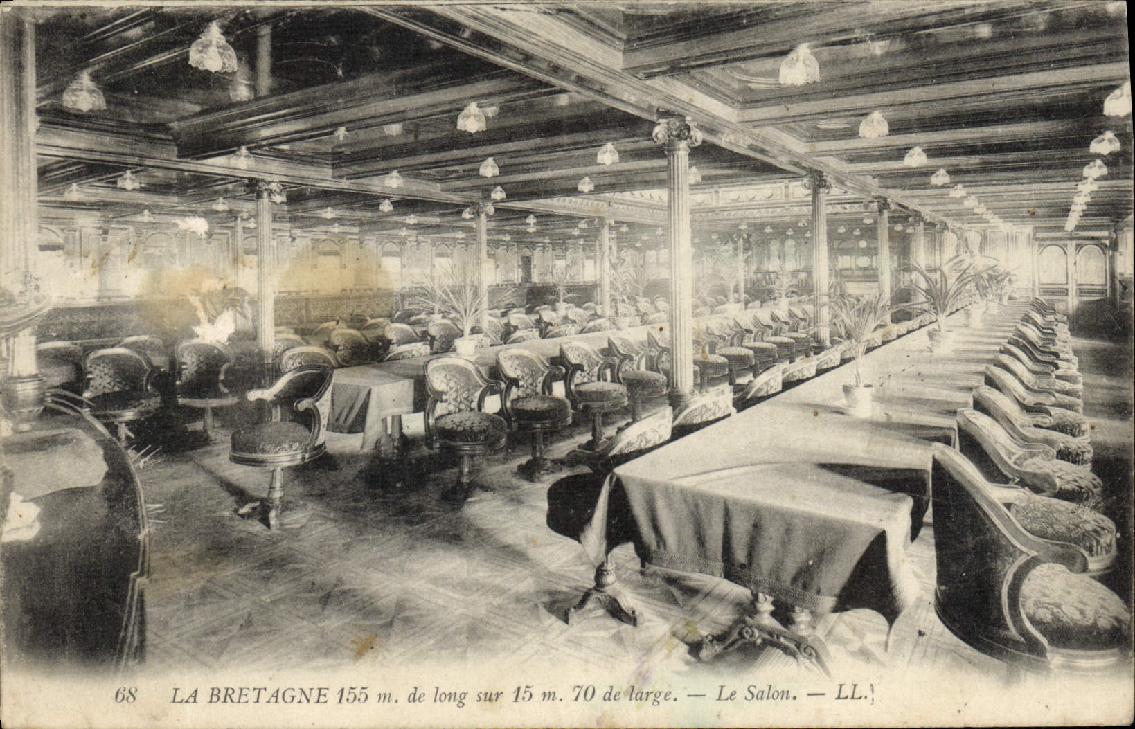 CPA La Bretagne Paquebot bateau