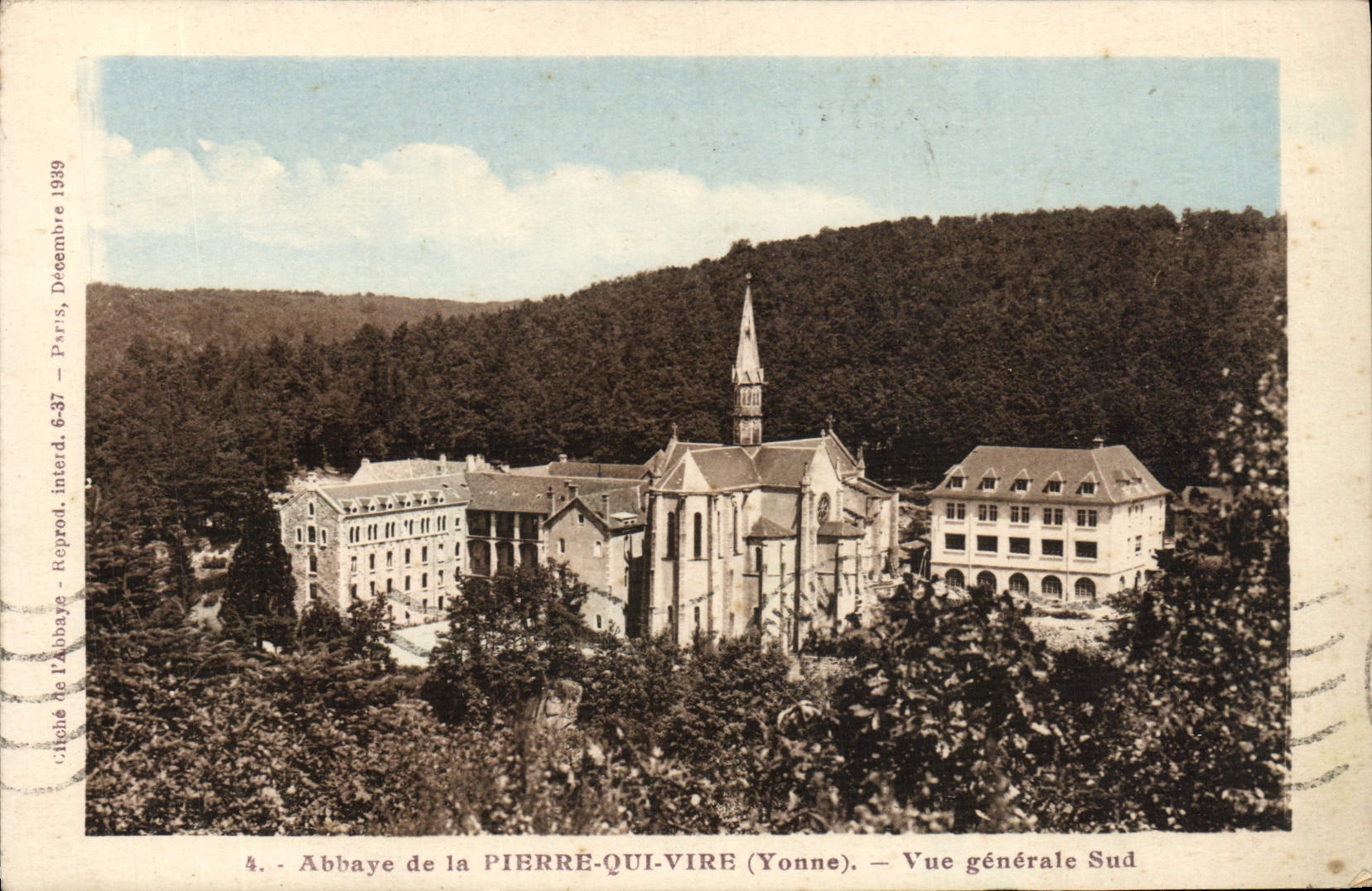 CPA Abbaye de la Pierre Qui Vire Vue Generale Sud