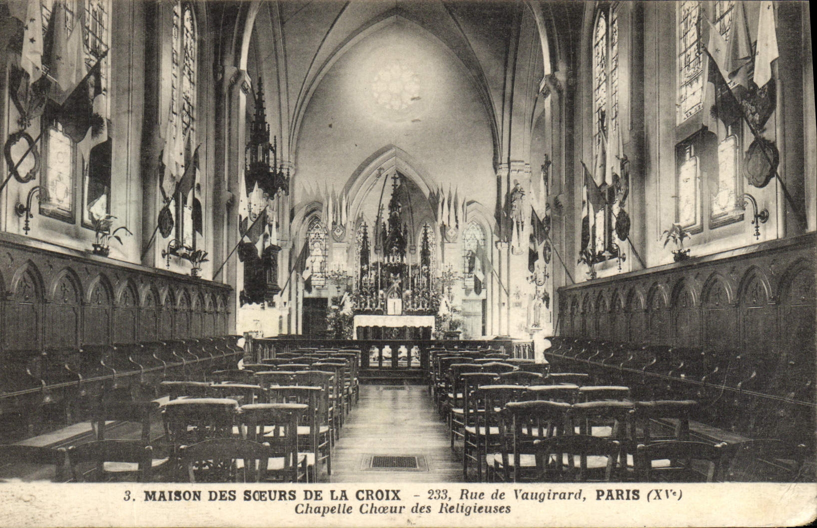 CPA Maison Des Soeurs de la Croix Rue de Vaugirard Paris Chapelle Coeur des Religieuses