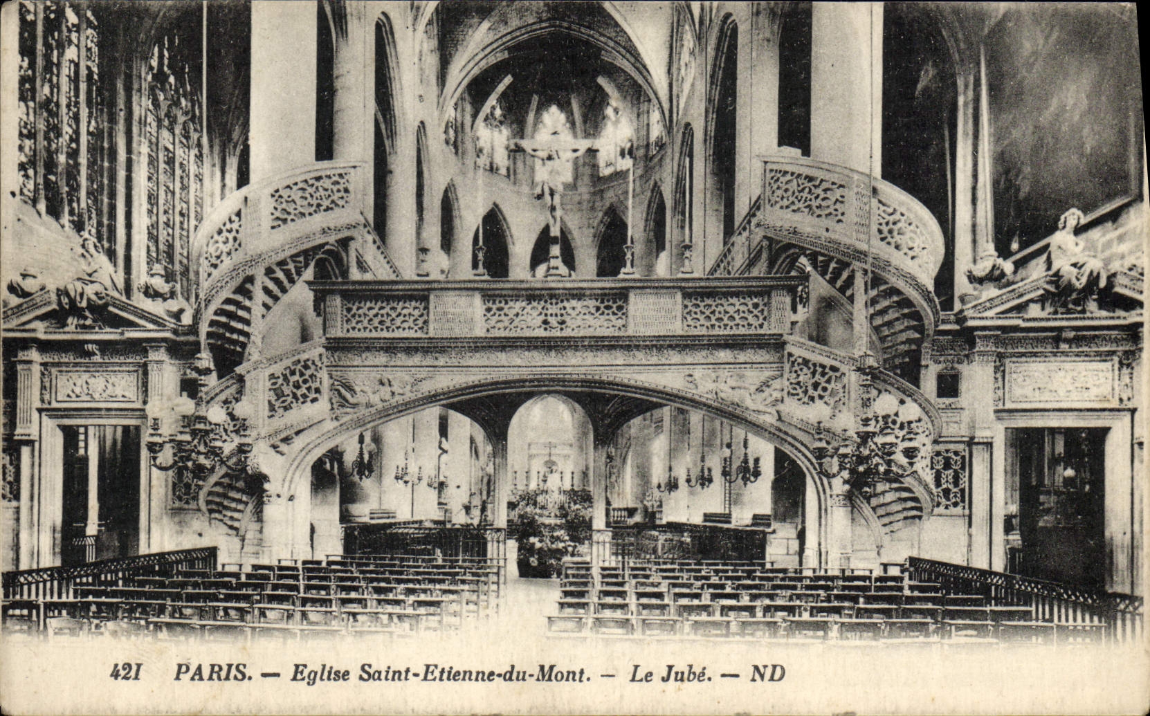 CPA Paris Eglise Saint Etienne du Mont Le jube
