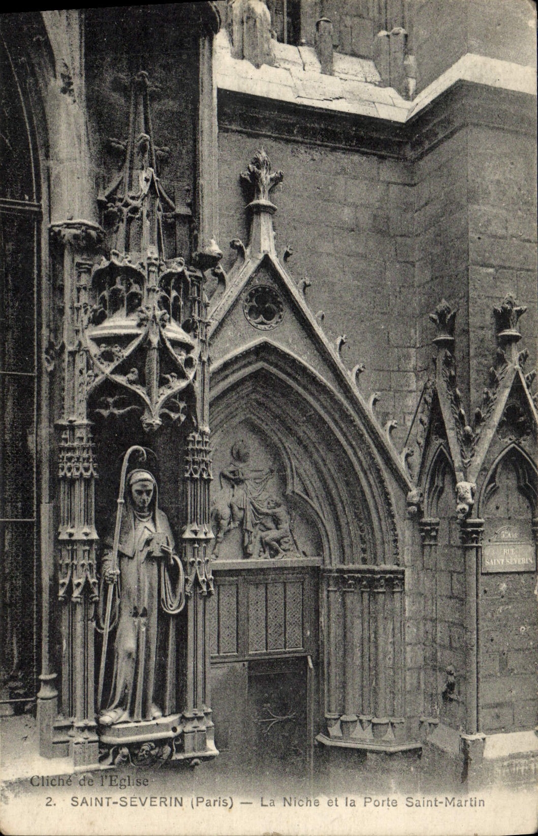 CPA Paris Saint Severin La Niche et la Porte Saint Martin