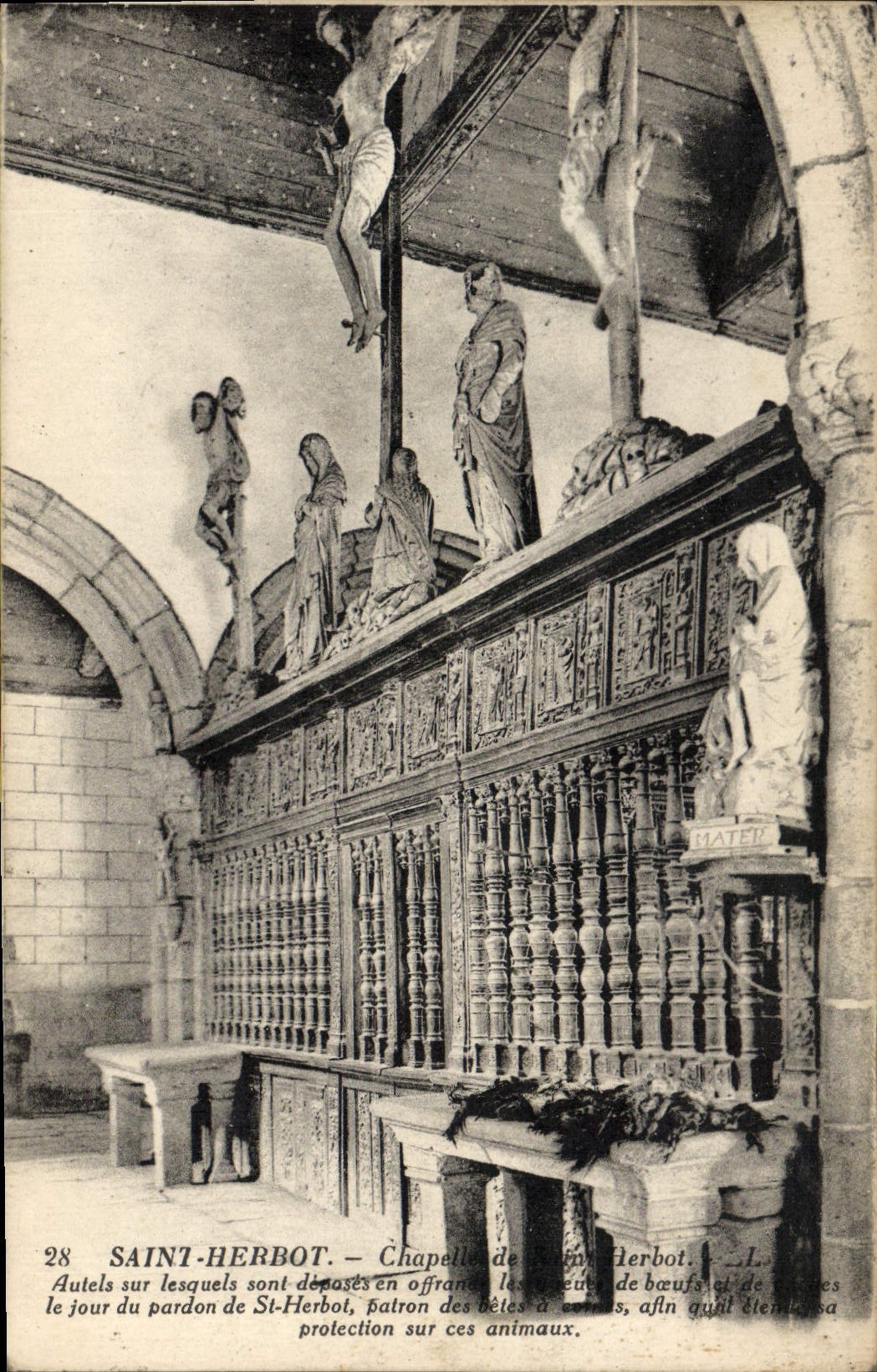 VINTAGE POSTCARD Holy Herbot Vault