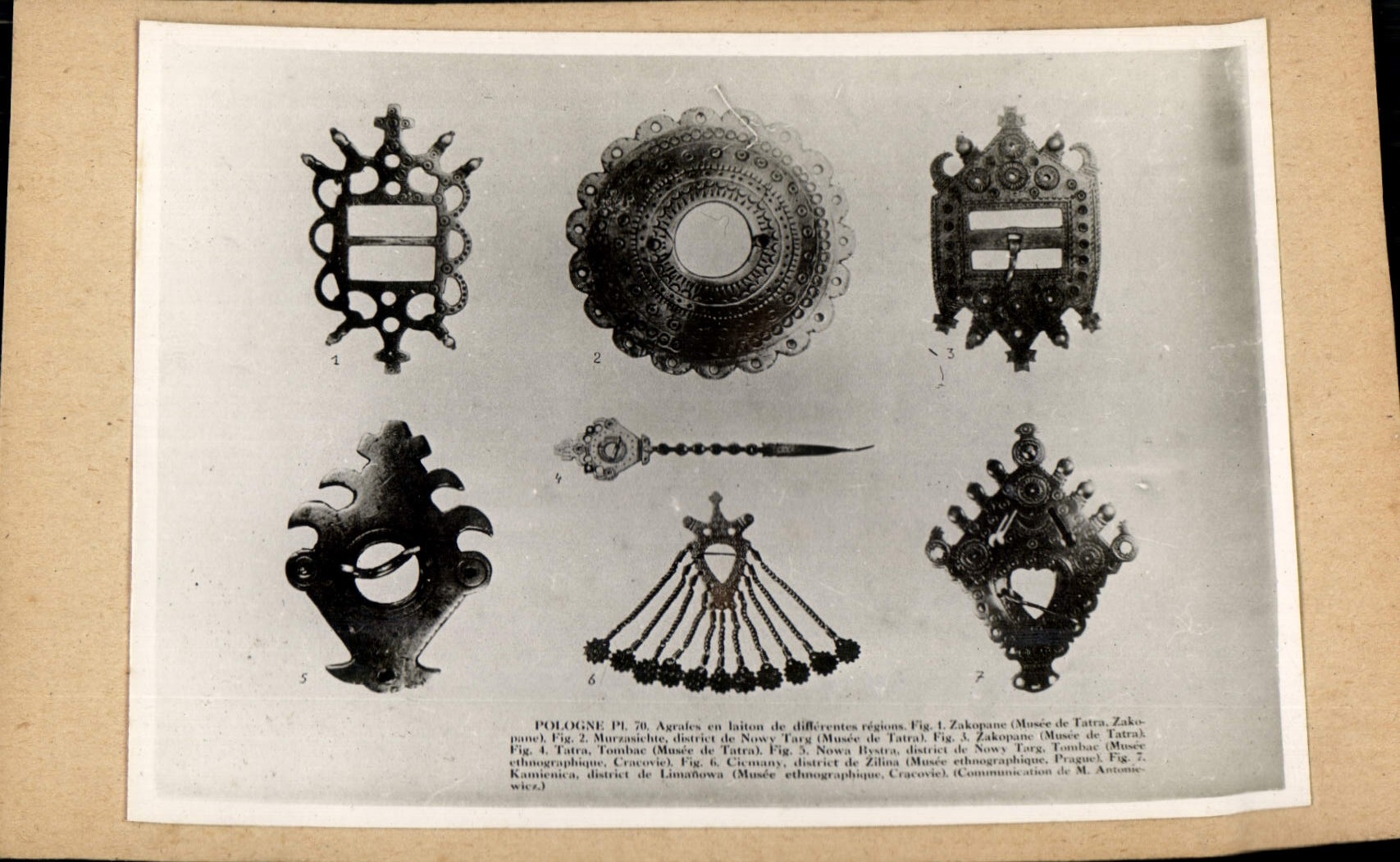 Photo Pologne Agrafes en laiton