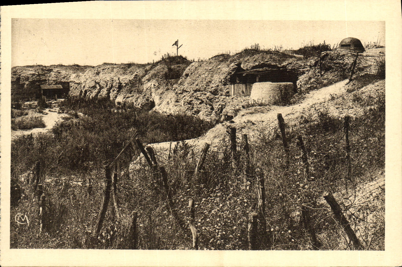 POSTAL de la VENDIMIA Fort de Douaumont de las armaduras Fort más modernas y de la mayoría del Militaria de gran alcance