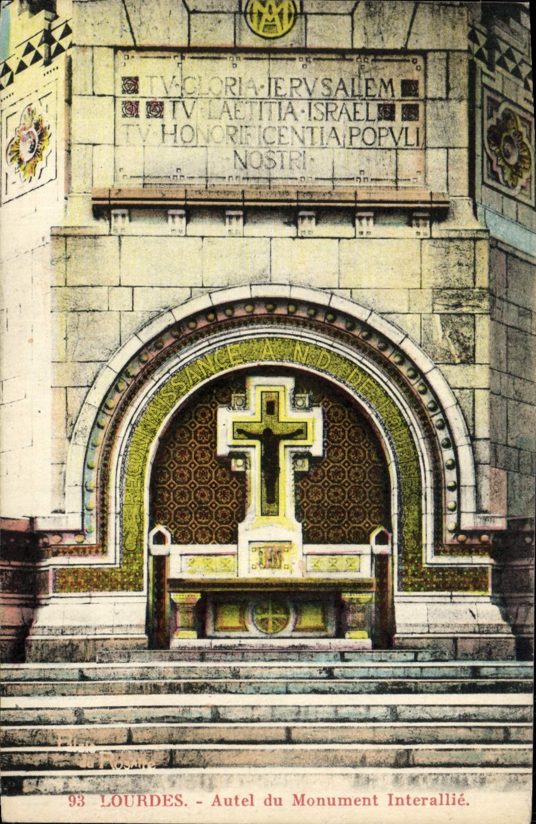 VINTAGE POSTCARD Heavy Furnace bridge of the Interallied Monument