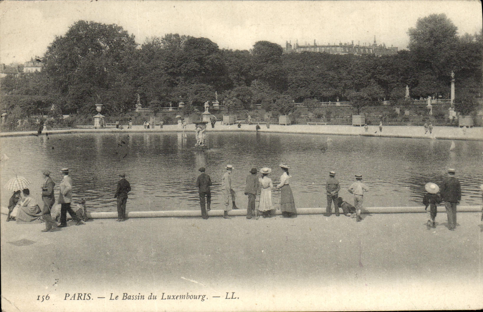 CPA Paris Le Bassin du Luxembourg