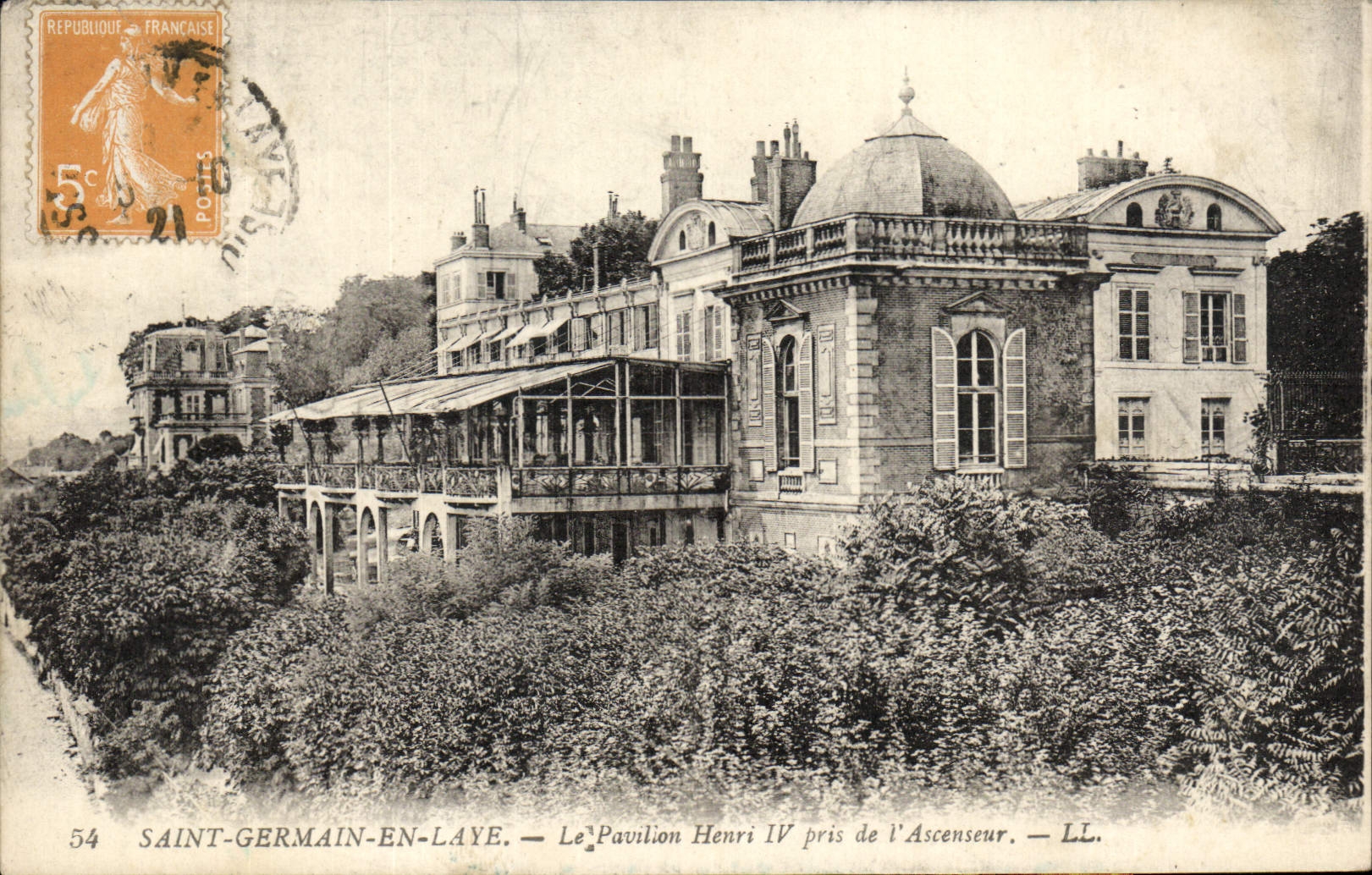 CPA Saint Germain En Laye Le Pavillon Henri IV Pris de L'Ascenseur