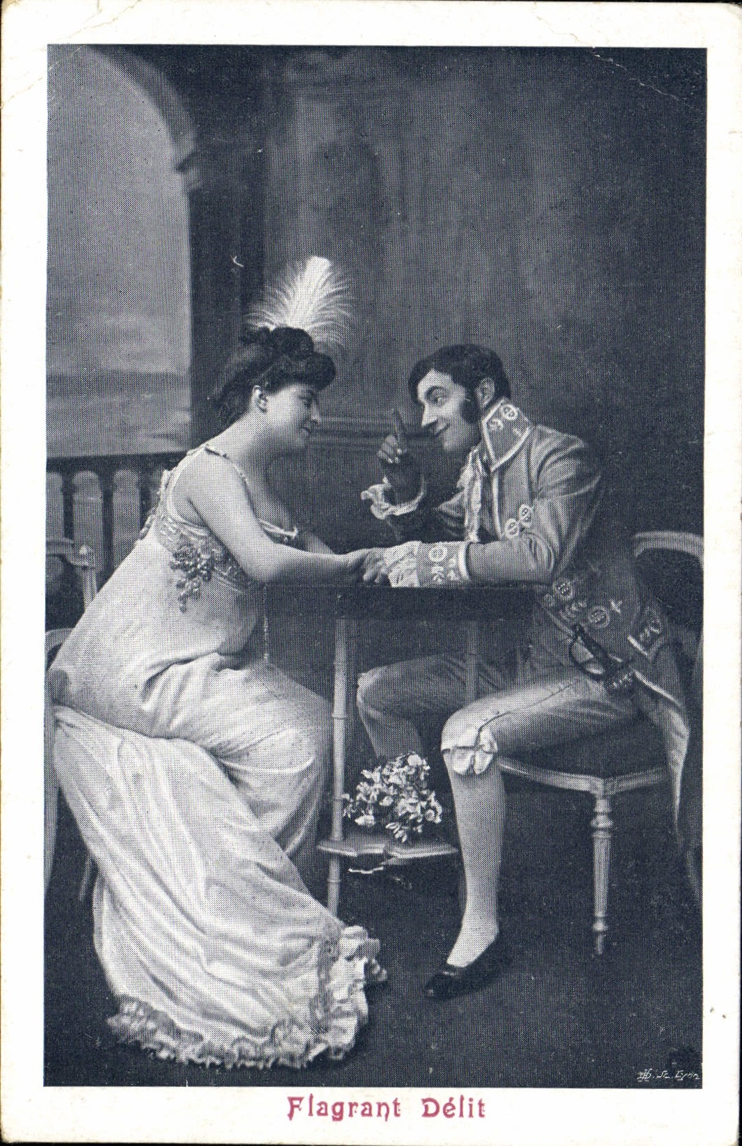 CPA Flagrant Delit Femme