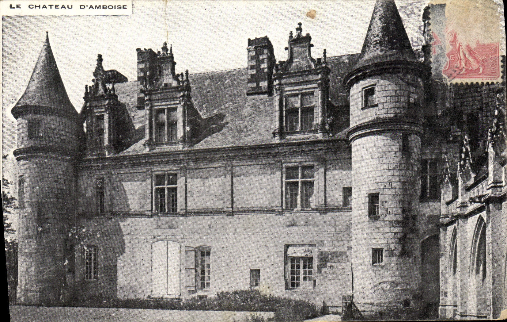 POSTAL de la VENDIMIA el castillo D Amboise