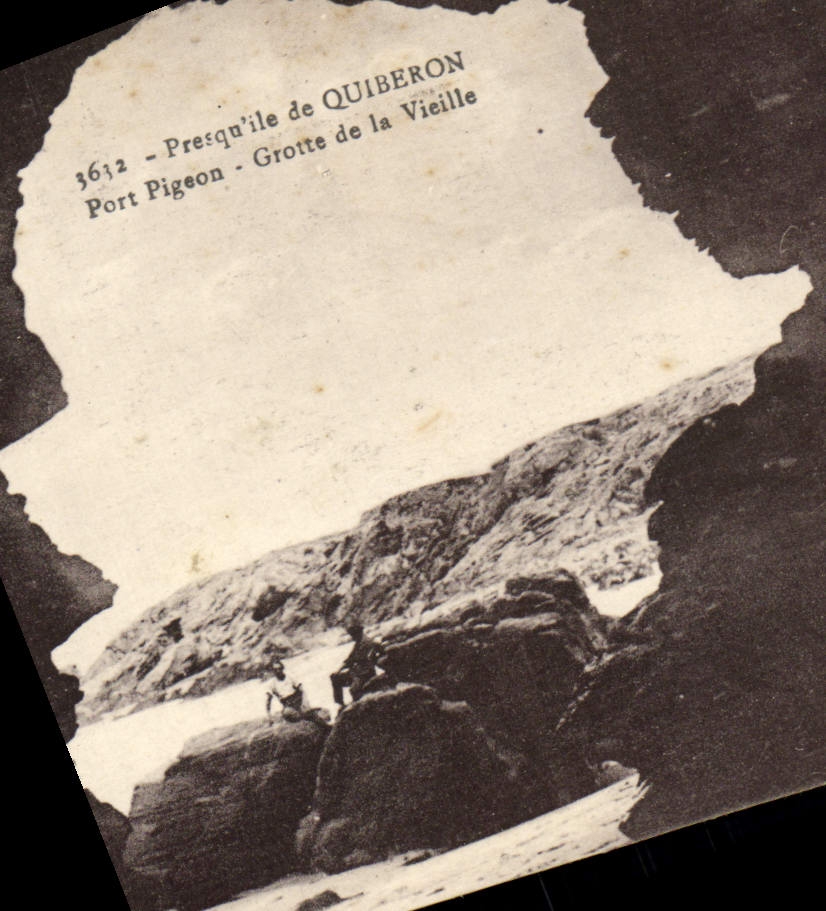 CPA Presqu'ile de Quiberon Port Pigeon Grotte de la Vieille