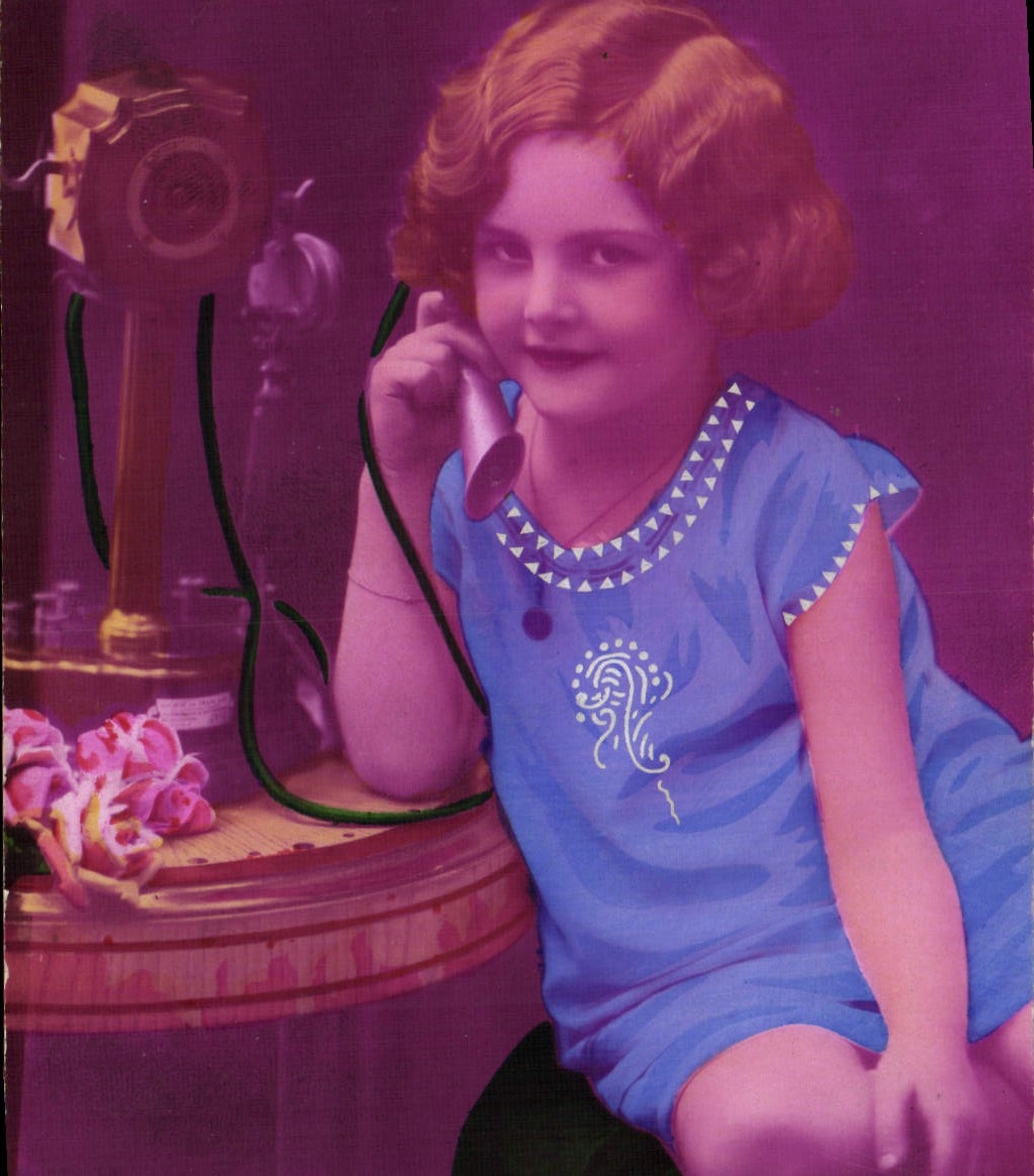 CPA Enfant Telephone 