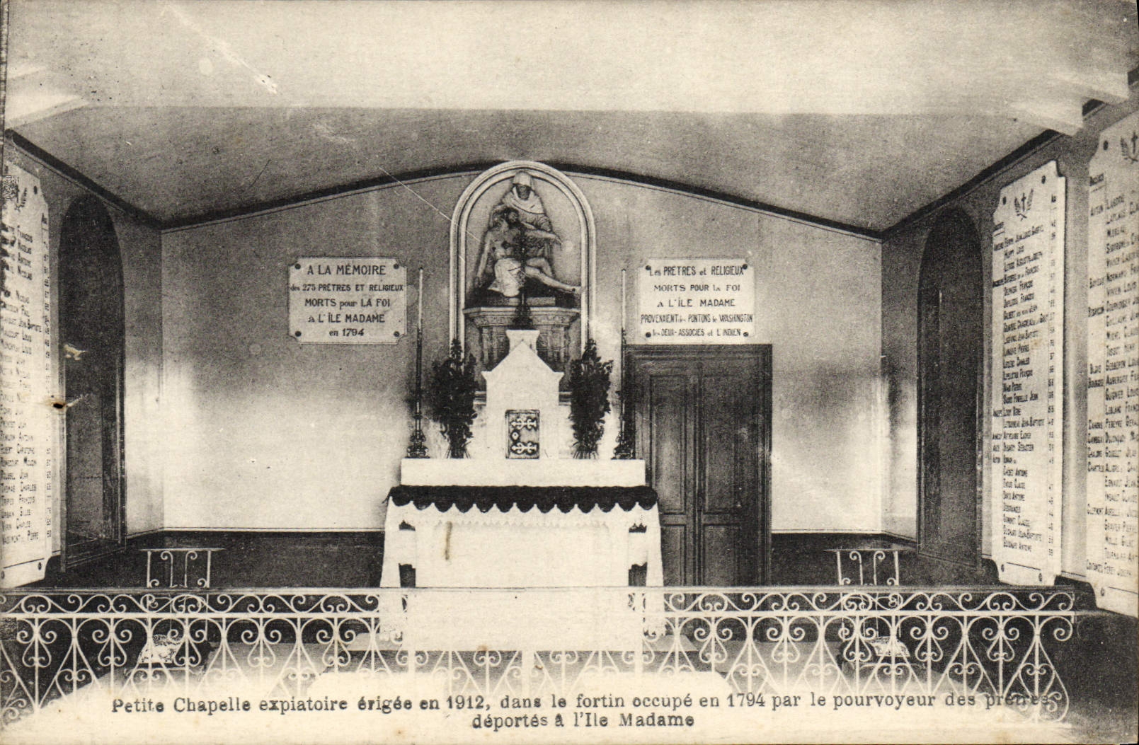 VINTAGE POSTCARD Small Expiatory Vault Island Madam