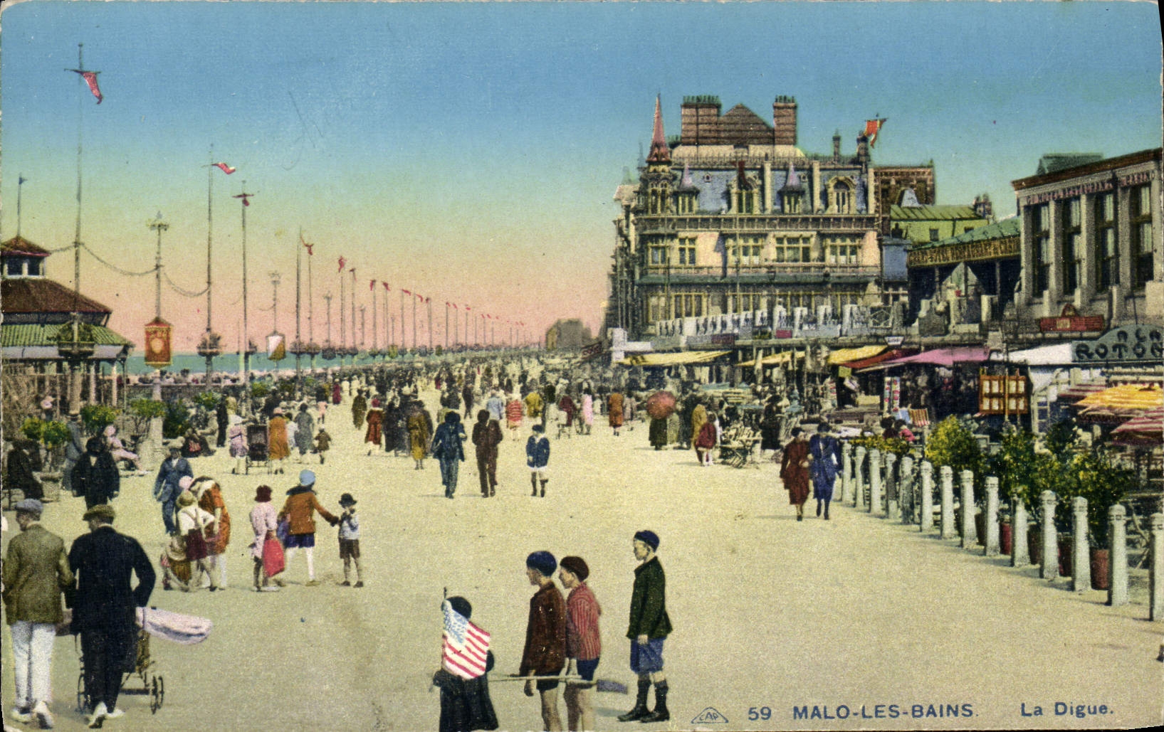 CPA Malo Les Bains La digue