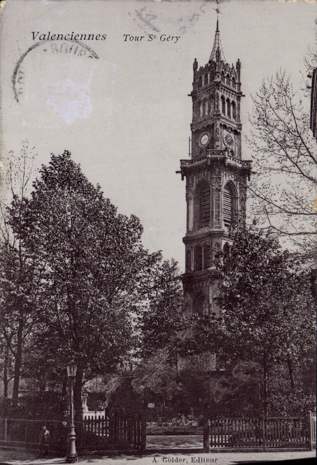 VINTAGE POSTCARD Valencian Tower S Gery