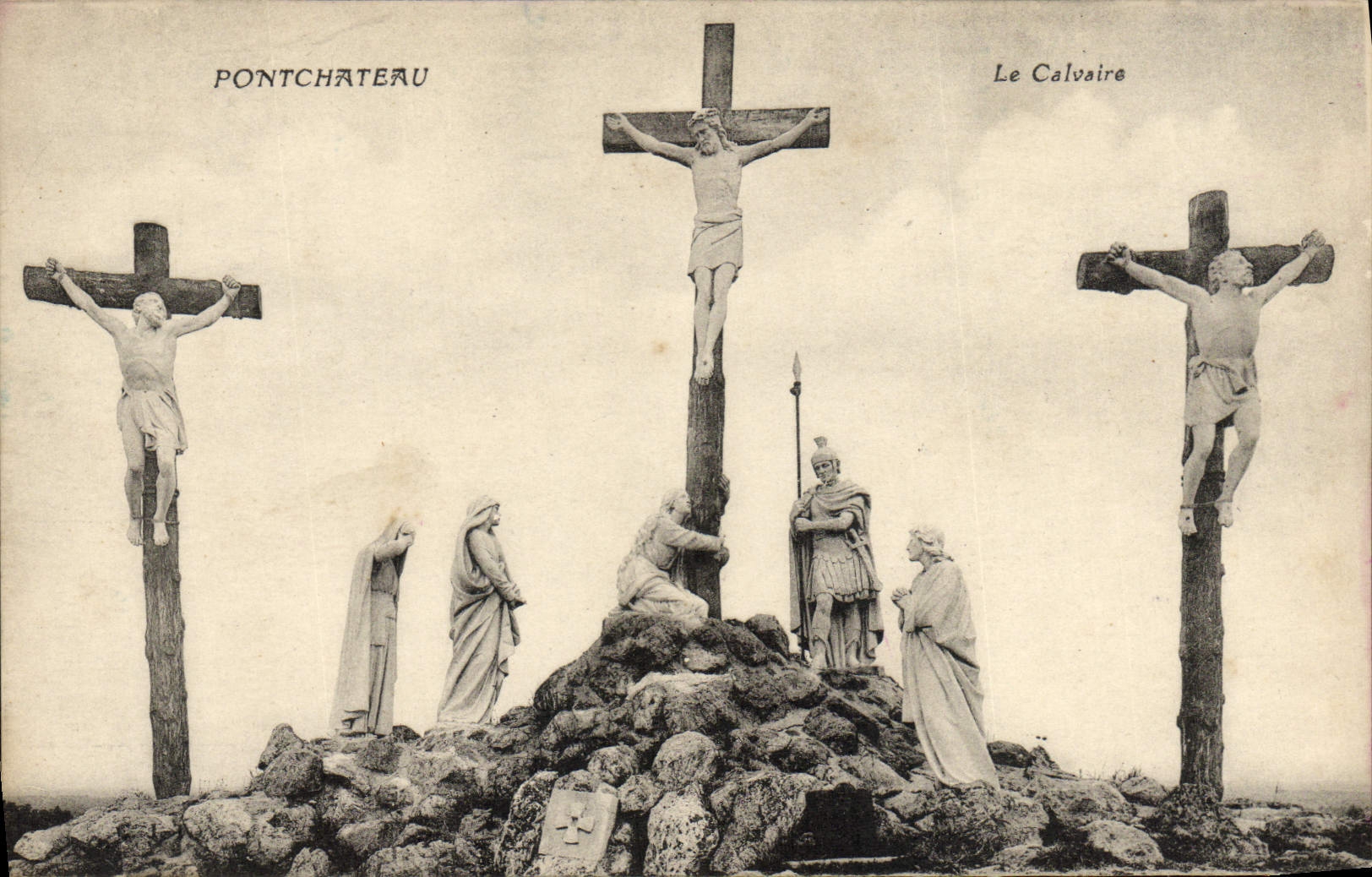 VINTAGE POSTCARD Pontchateau the Martyrdom