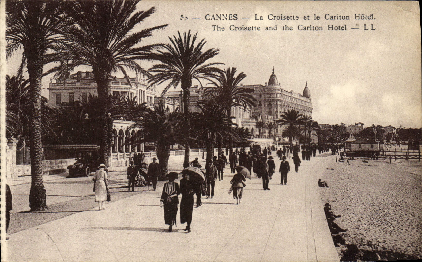 CPA Cannes La Croisette et le Carlton Hotel