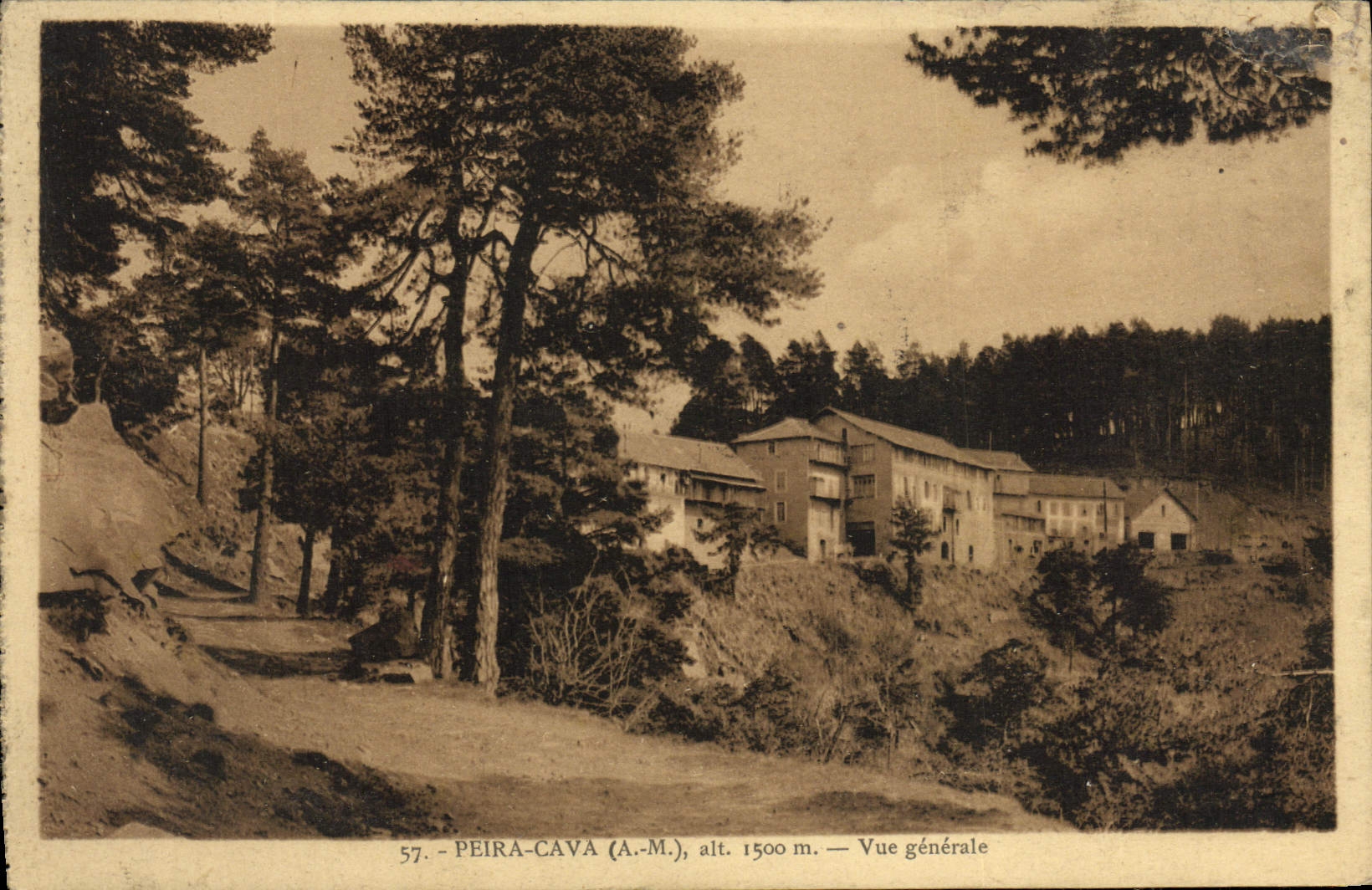 CPA Peira Cava Vue Generale