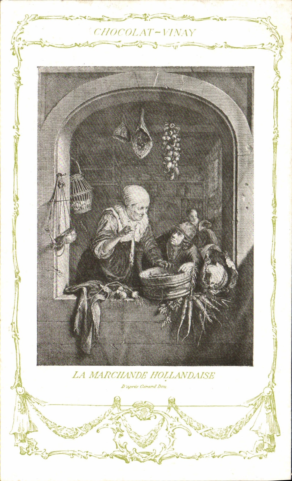 CPA Fantaisie Publicite Chocolat Vivay La marchande hollandaise 