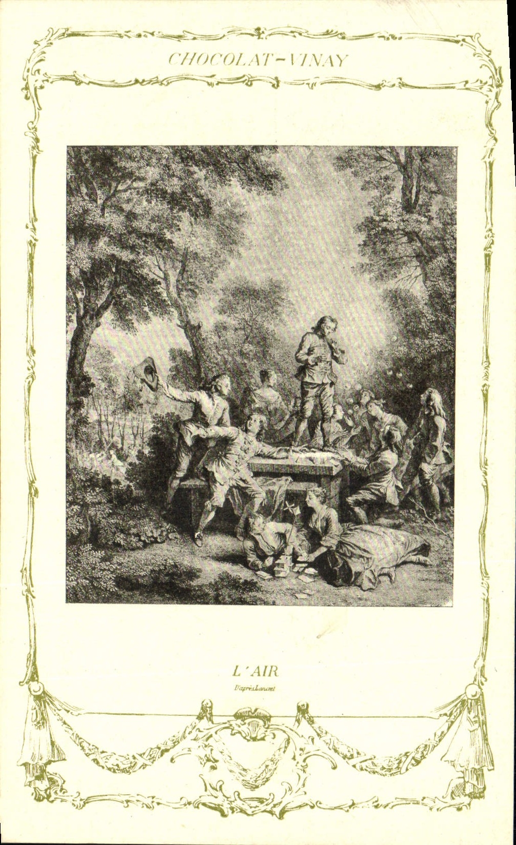 CPA Fantaisie Publicite Chocolat Vivay L'air Lancet