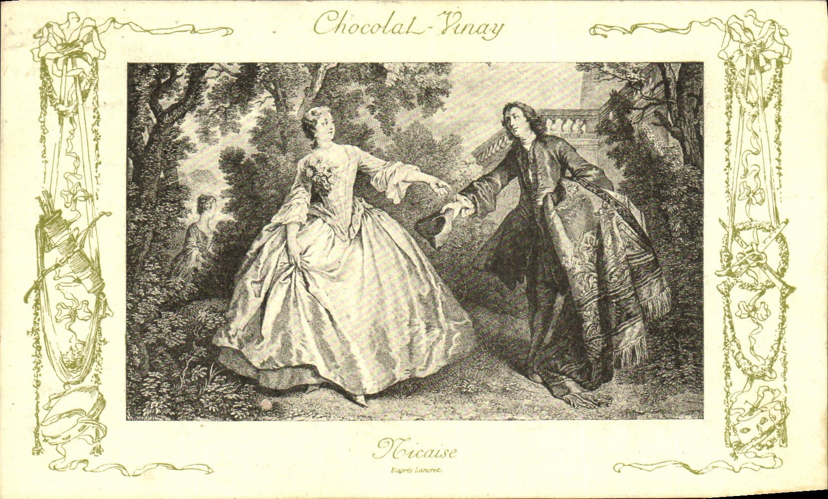 CPA Fantaisie Publicite Chocolat Vivay Nicaise Lancret