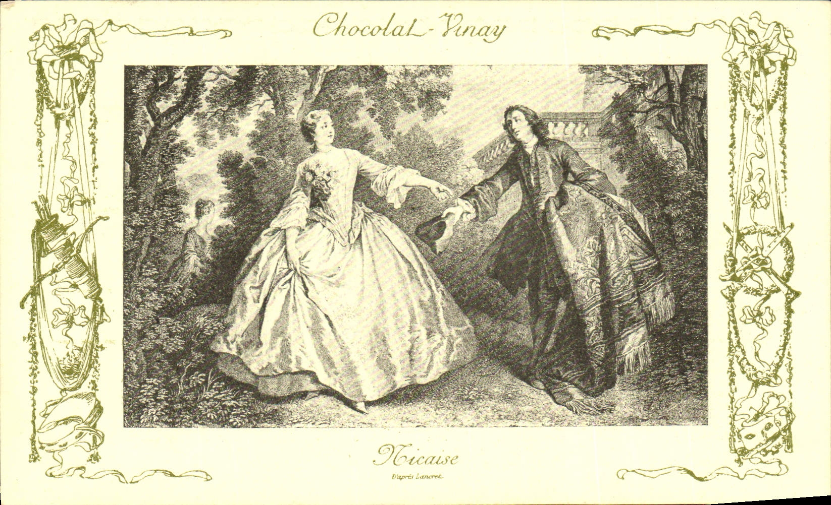 CPA Fantaisie Publicite Chocolat Vivay Nicaise lancret