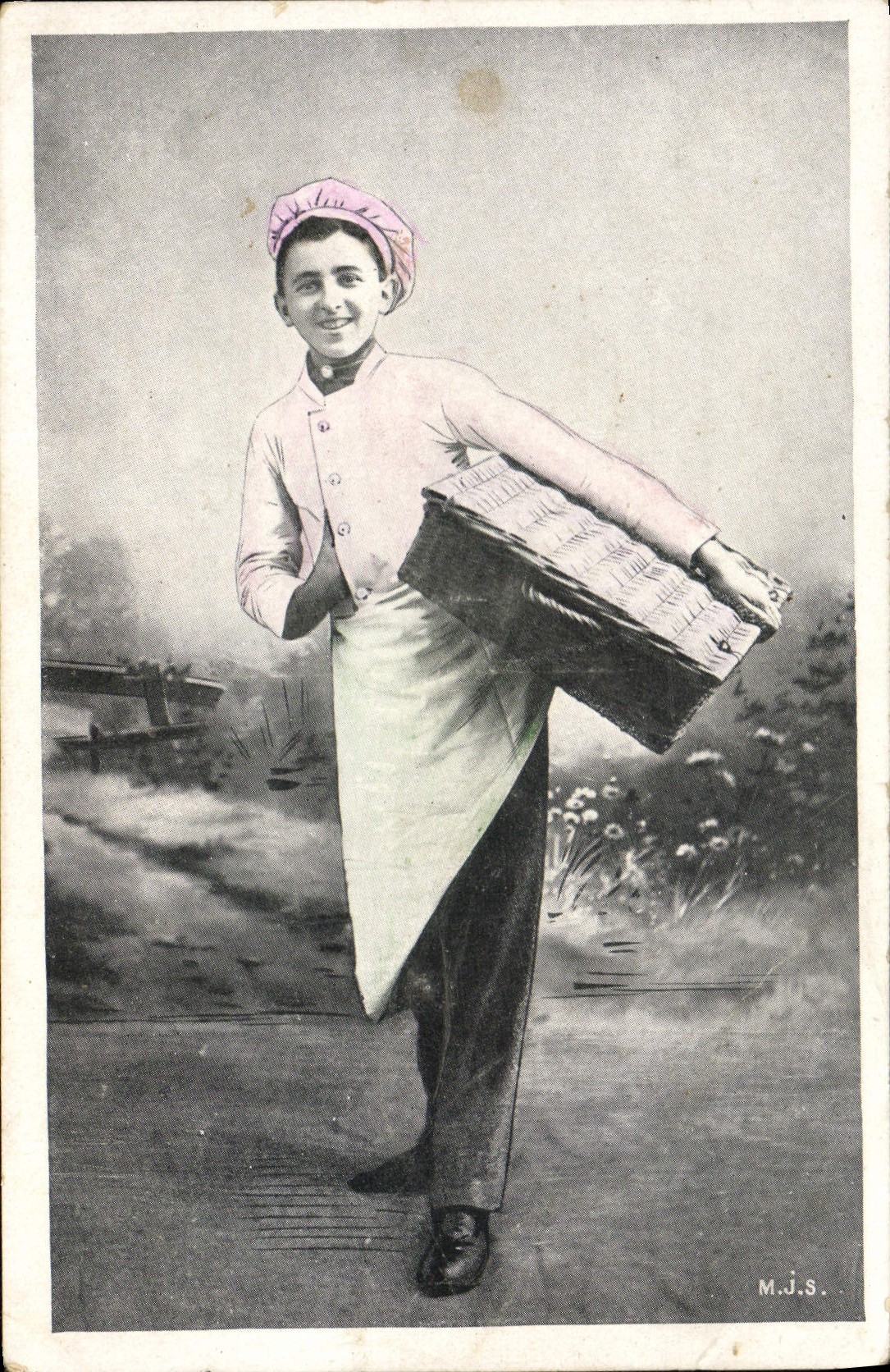 CPA Fantaisie Homme Patissier 