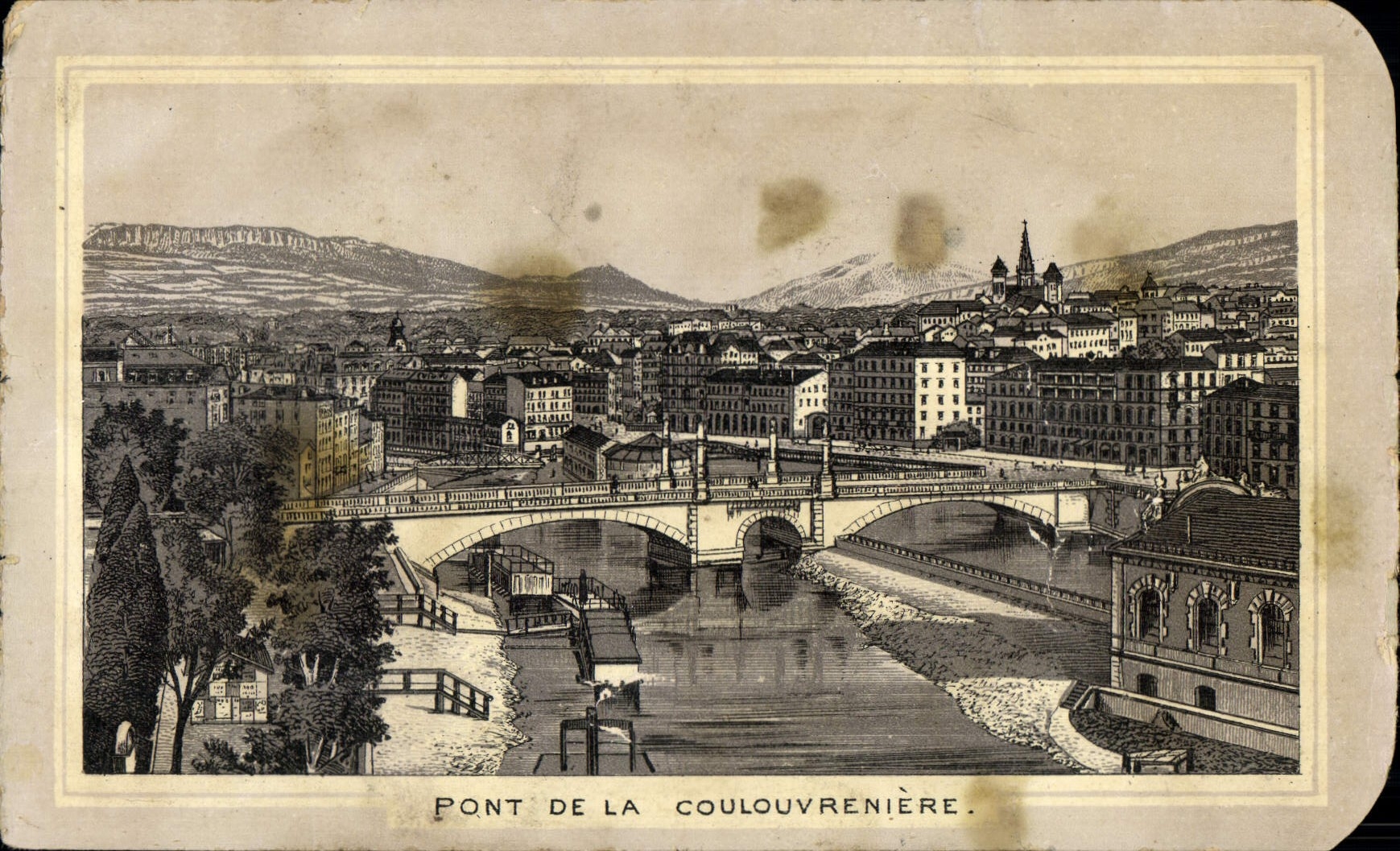 CPA Pont de la Couvroeniere 
