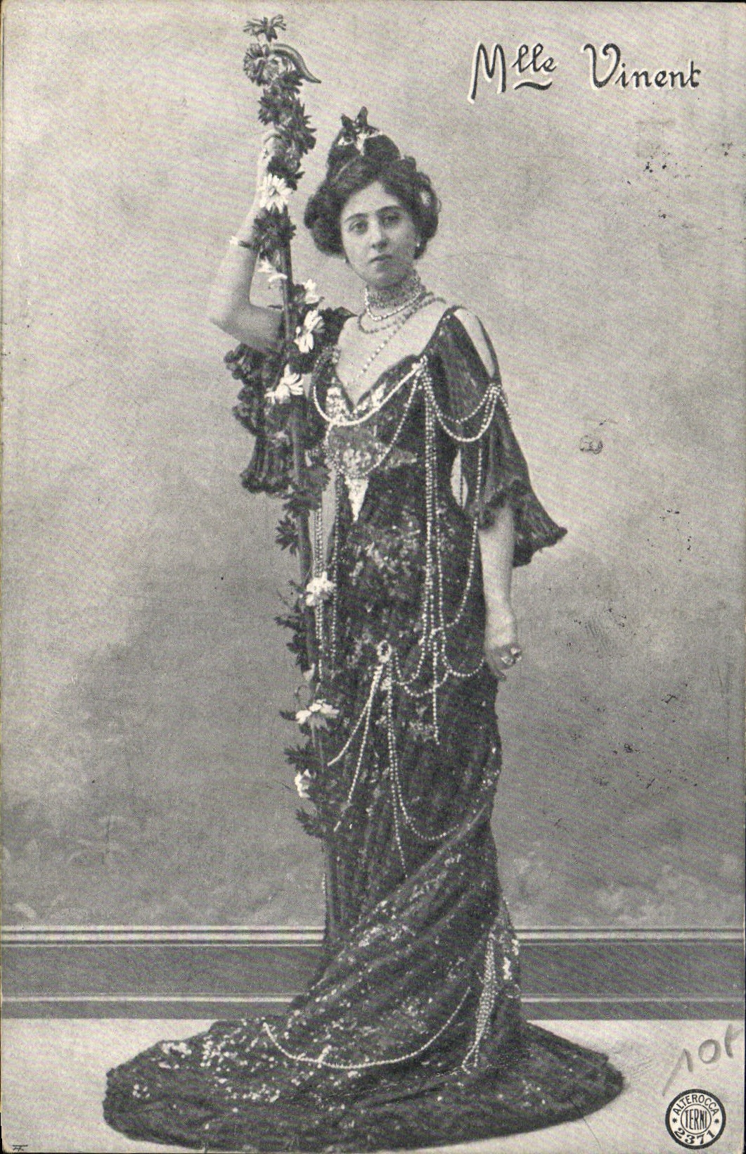 VINTAGE POSTCARD Fantasy Woman Miss Vincent