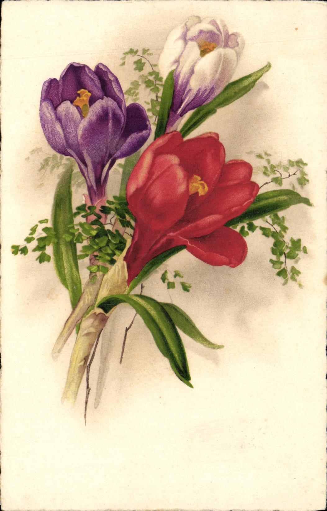 CPA Fantaisie Fleurs