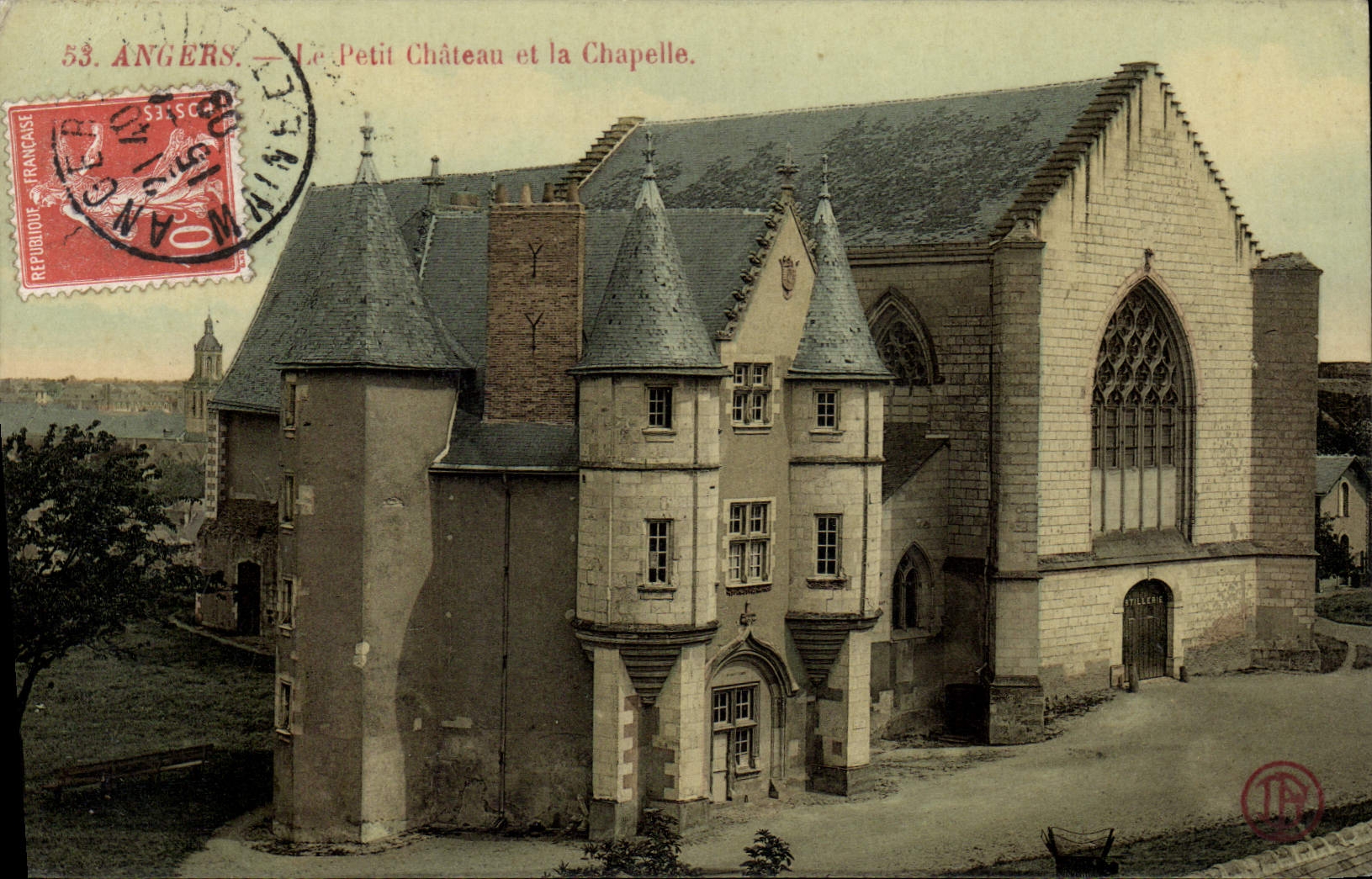 CPA Angers Petit Chateau Et La Chapelle
