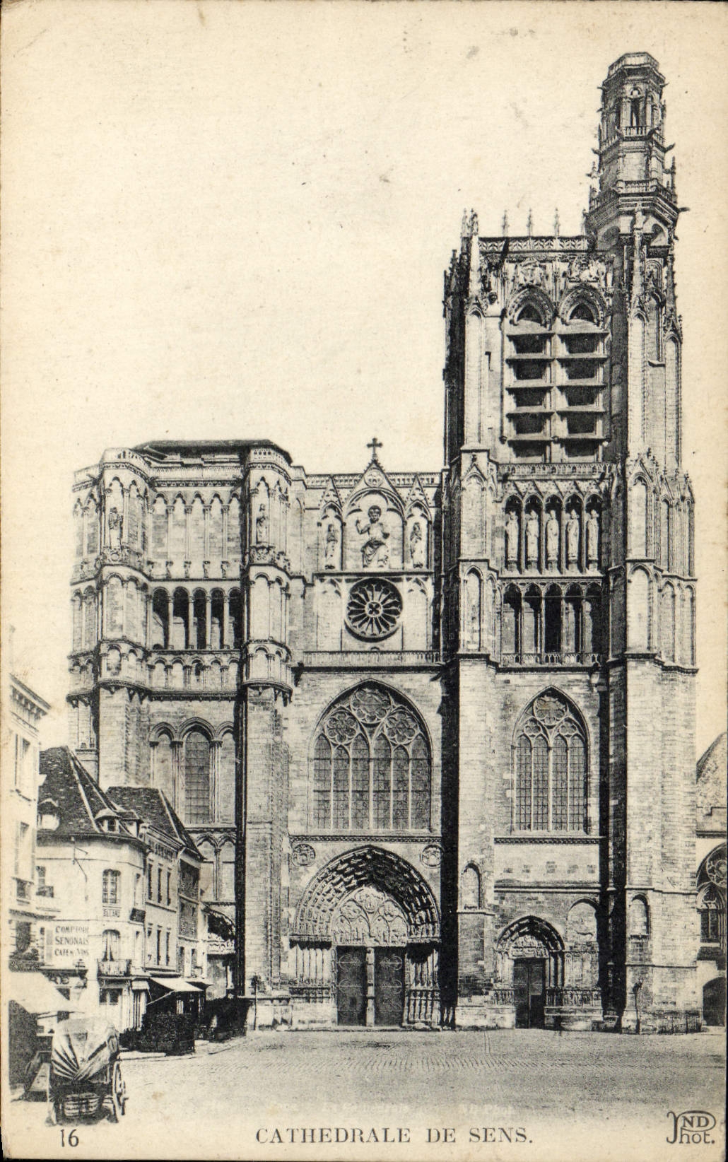 Catedral de la POSTAL de la VENDIMIA de Sens