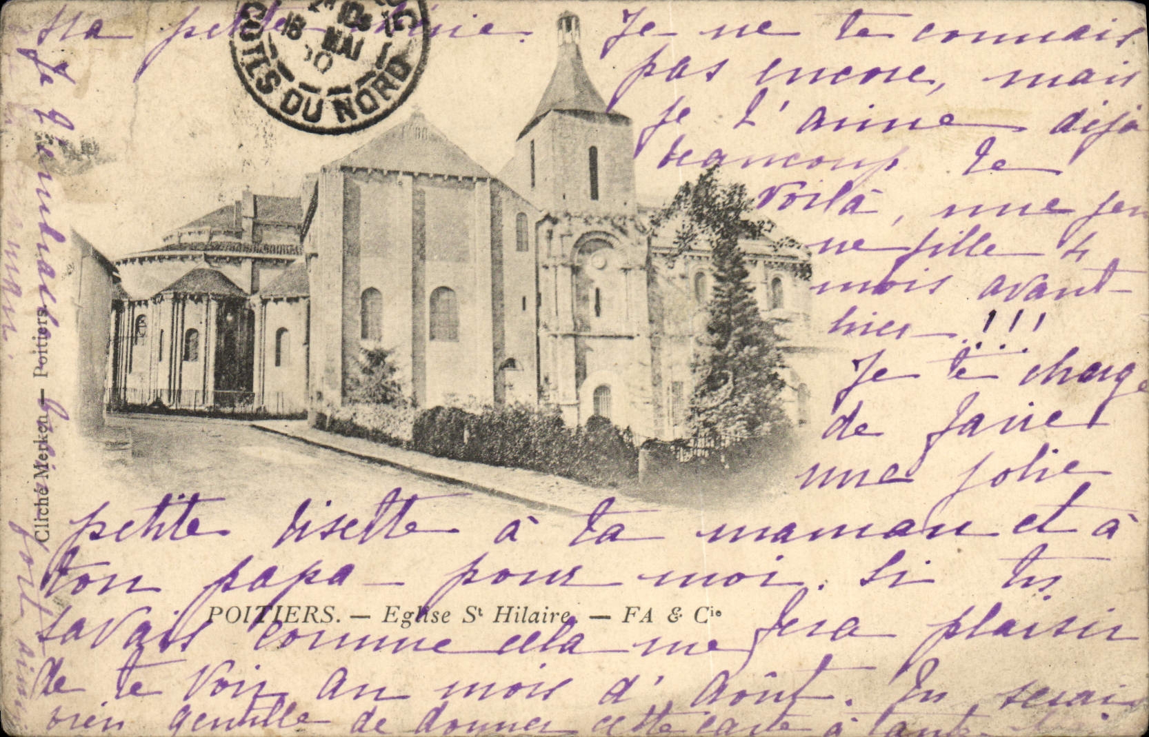 CPA Poitiers Eglise St Hilaire