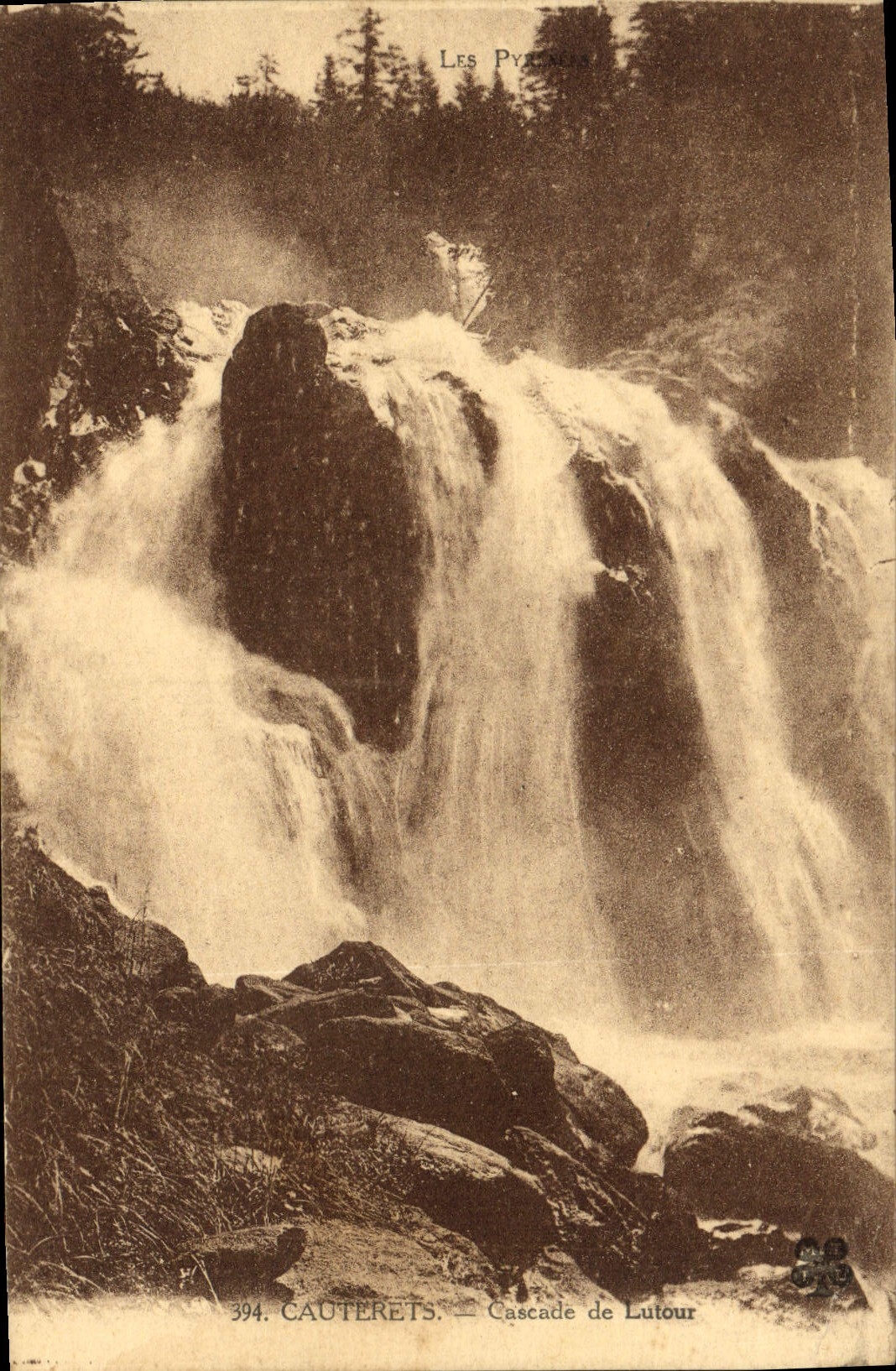 CPA Cauterets Cascade De Lutour