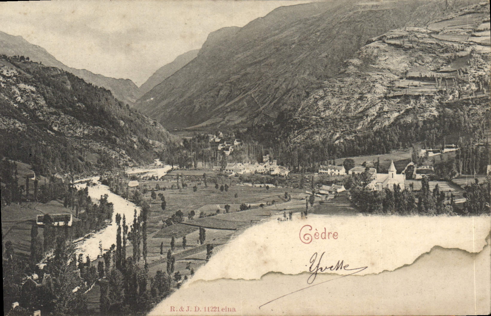 VINTAGE POSTCARD Gedre